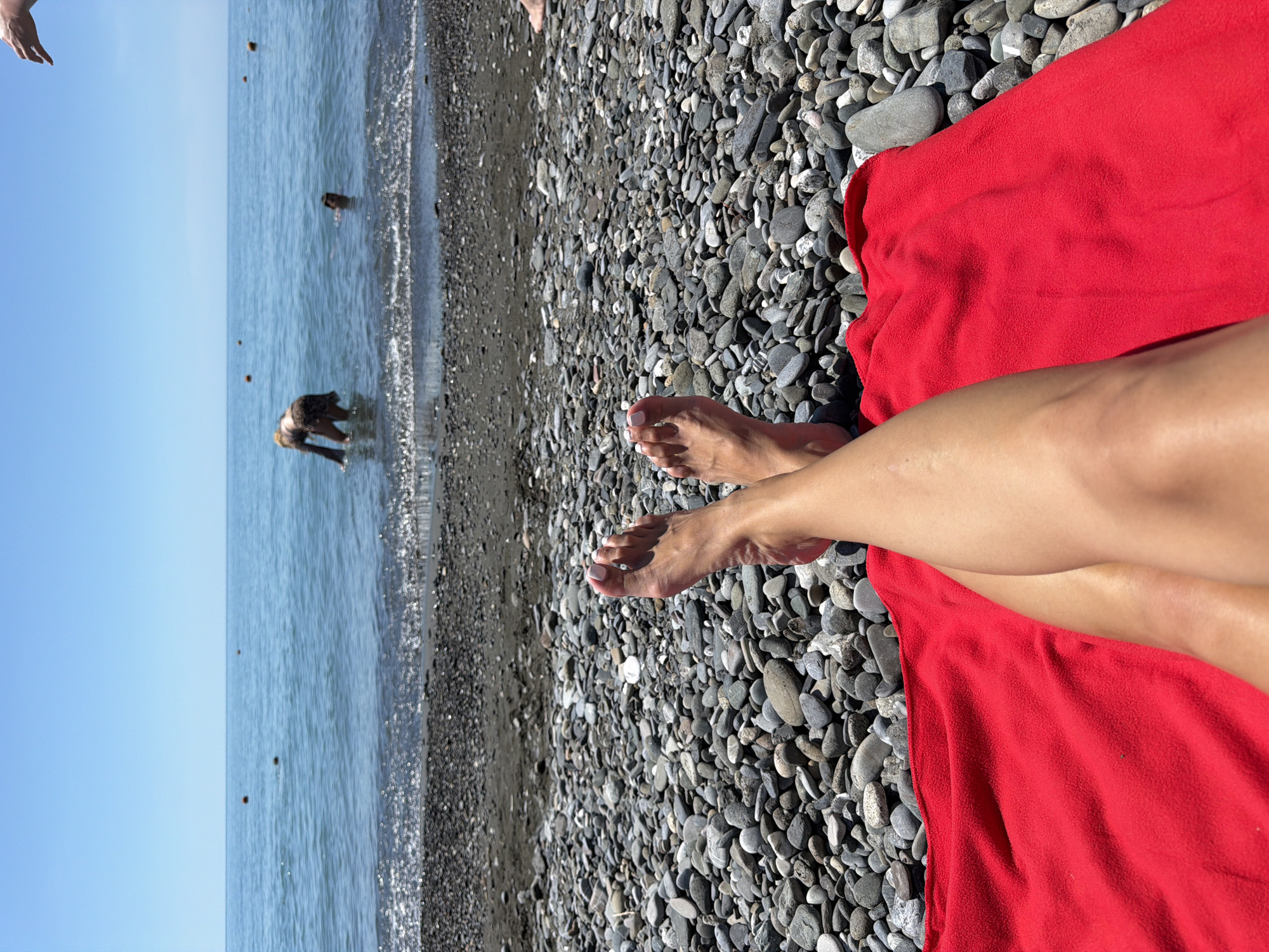 Sunny morning along Sochi's Black Sea promenade and attractions