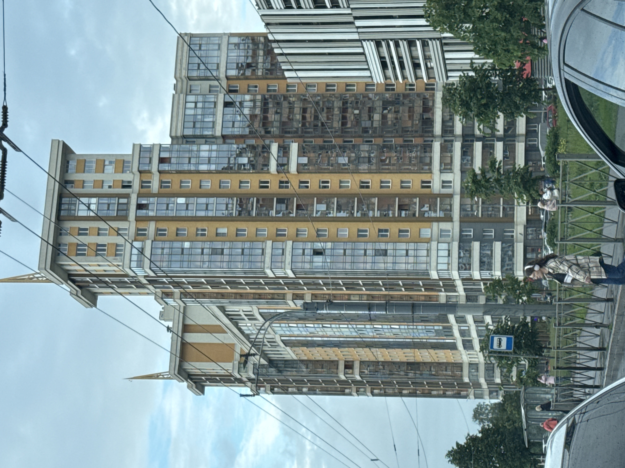 Saint Petersburg cityscape mixing modern towers and Orthodox church