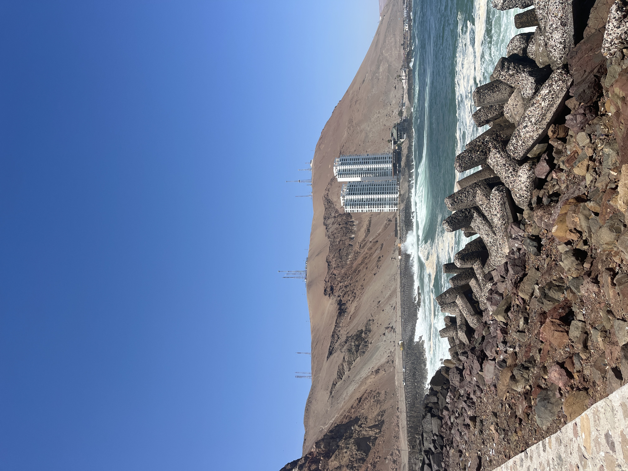 Coastal views captured at Arica harbor and El Morro