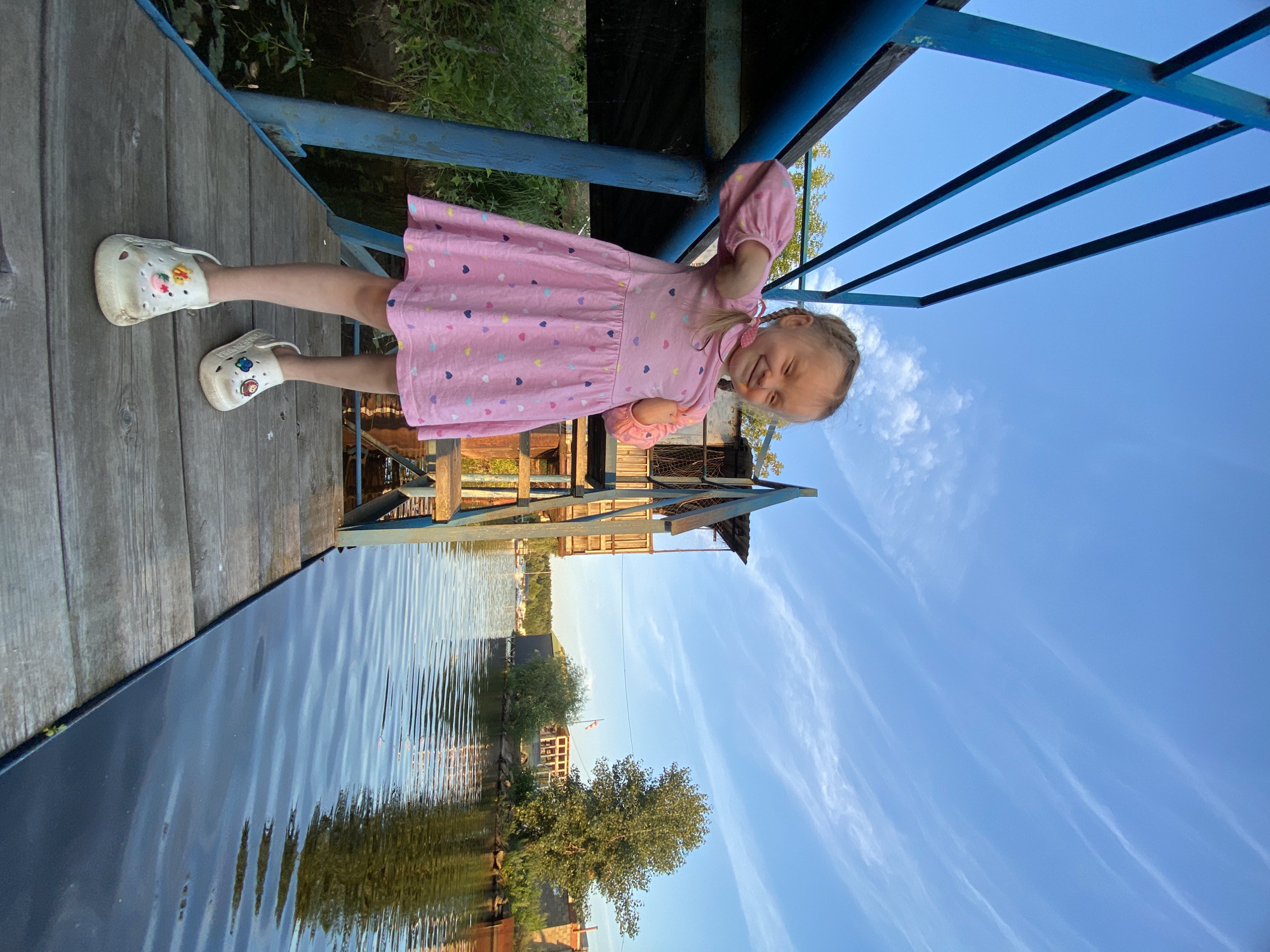 Lazy summer afternoon on the water in Chaikovsky