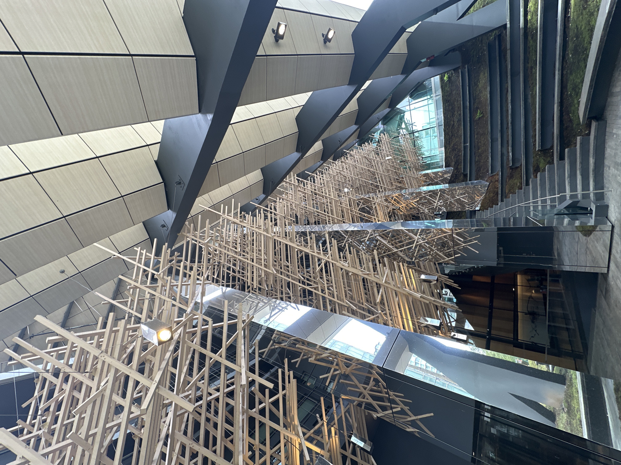 Architectural documentation captured at Vancouver location during evening