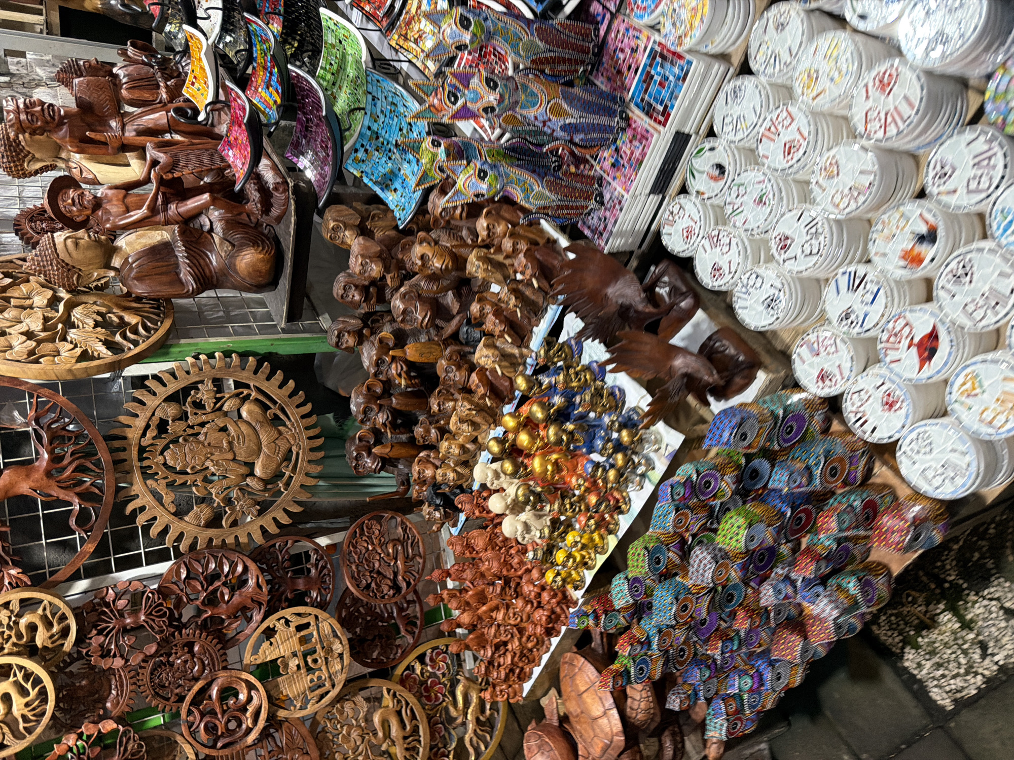 Ubud's market streets buzzing with crafts, food, and traffic
