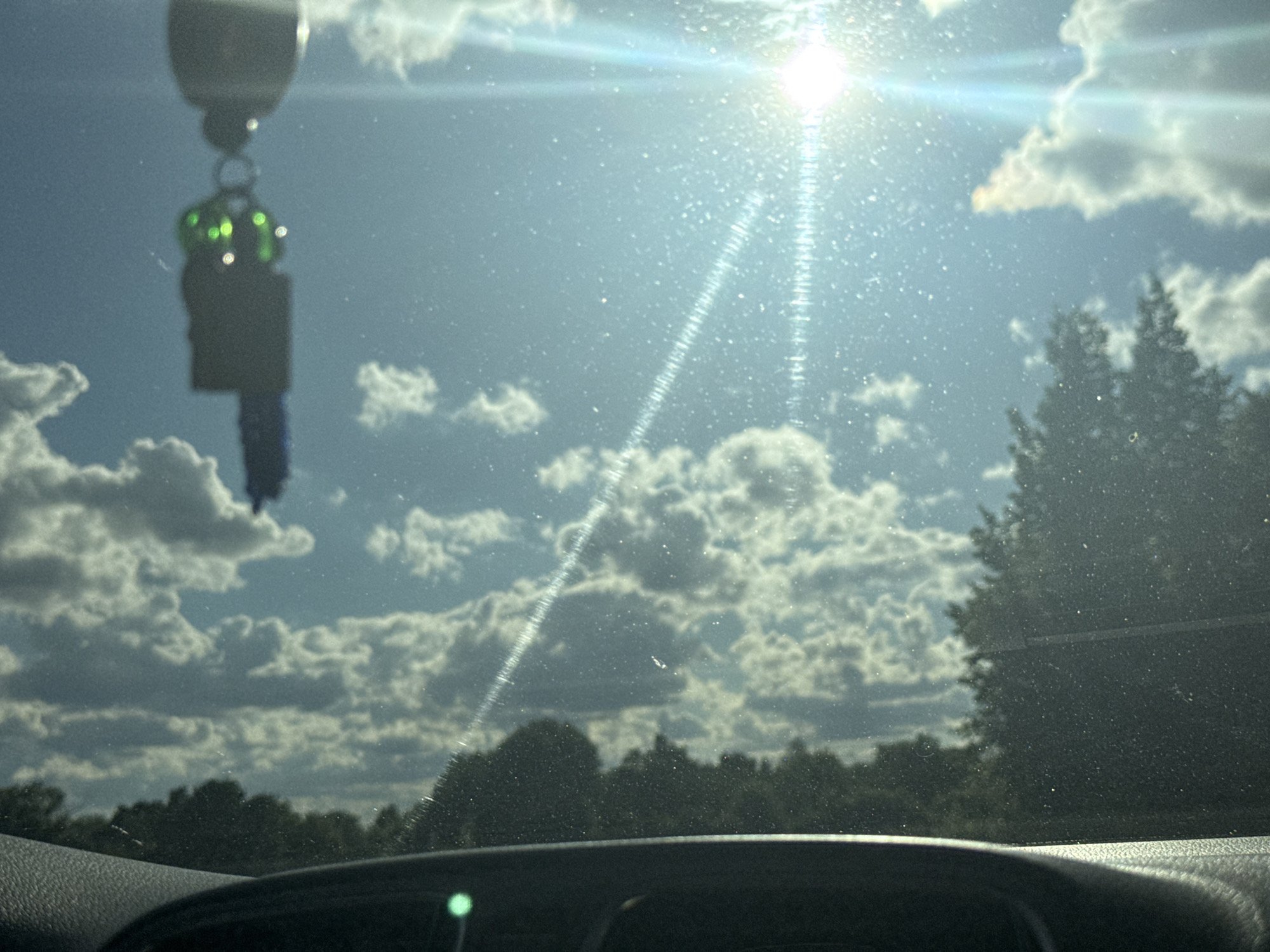 Afternoon drive through Poltava with roadside glimpses and phone content