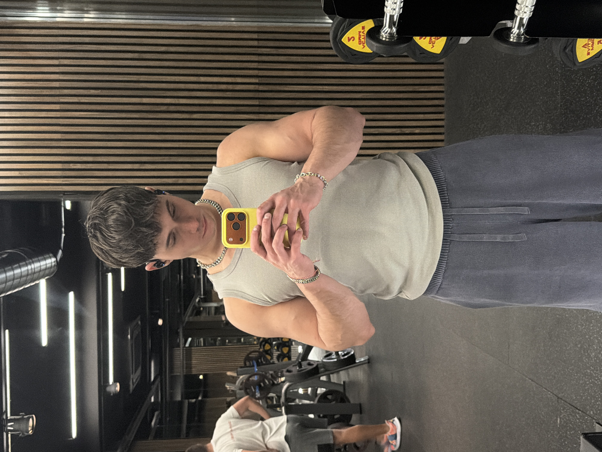 Gym selfie session documented at Sofia fitness facility