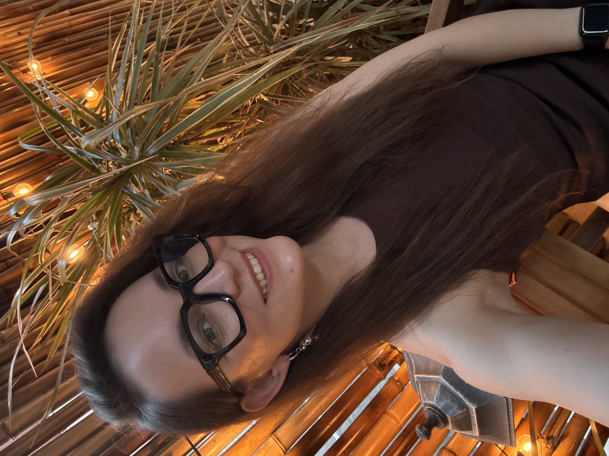 Woman photographed in casual moments in Moscow