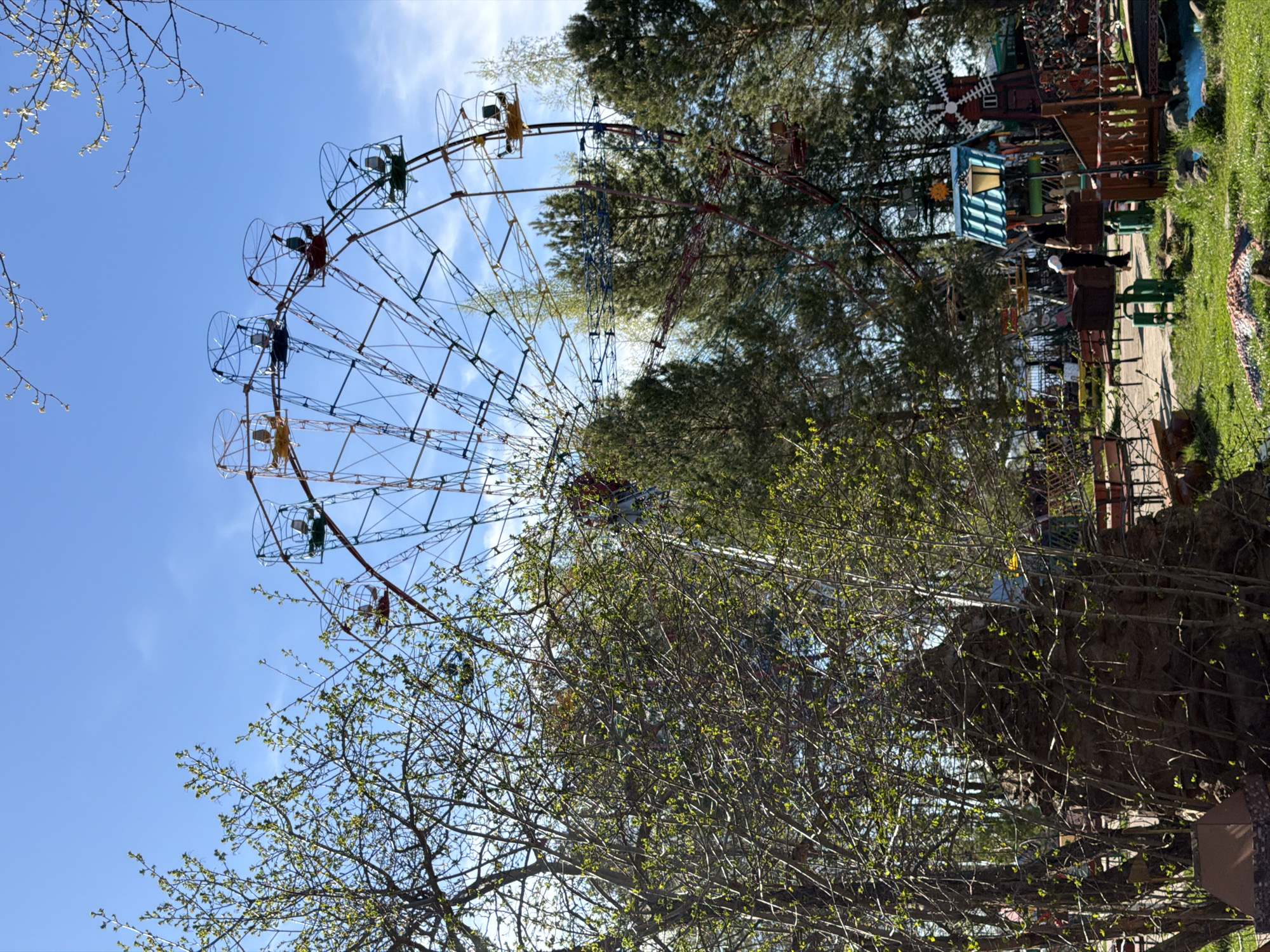 Visitor documents Children's Park attractions in Chaikovsky, Russia