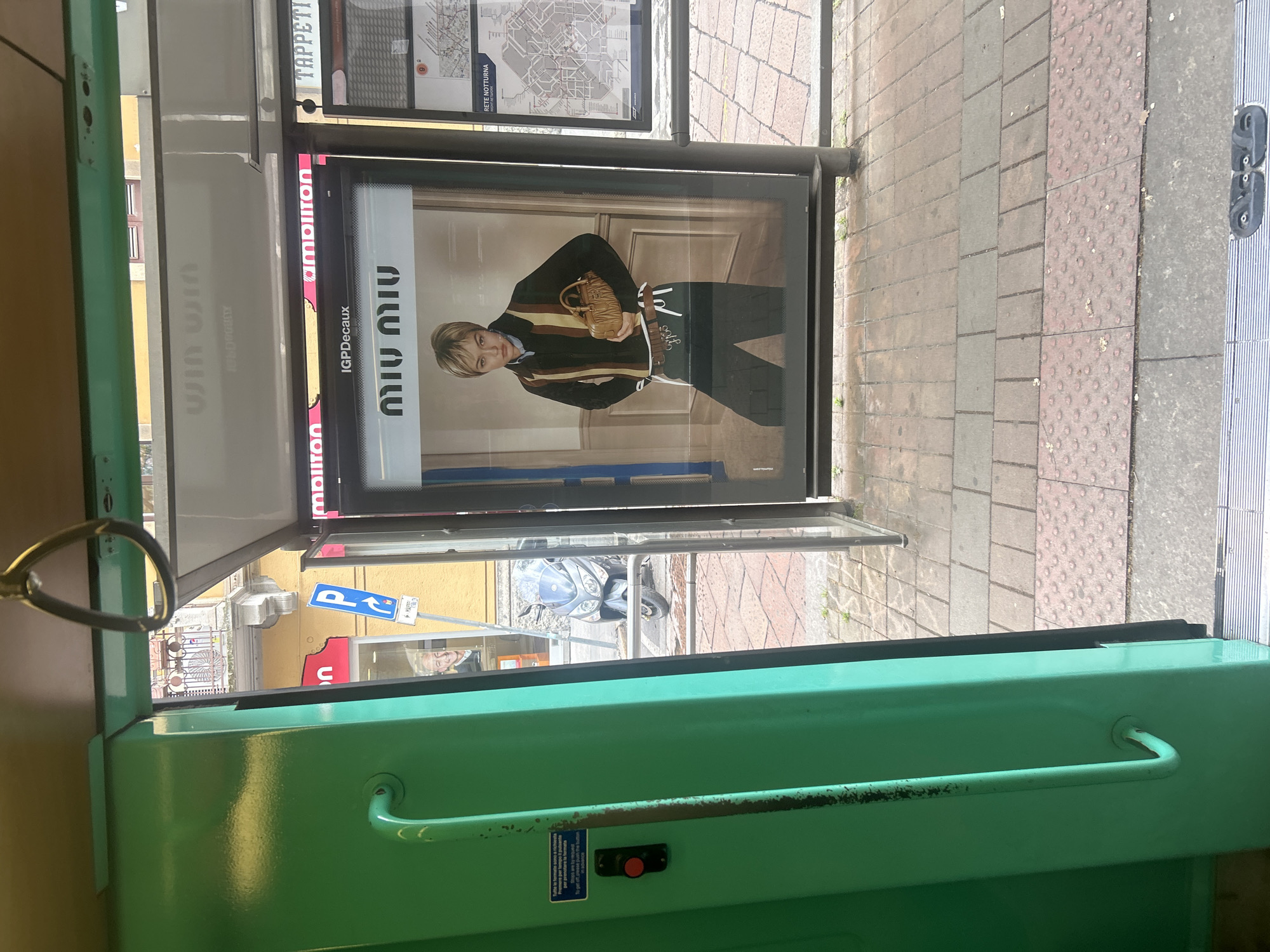 Miu Miu advertisement spotted from Milan public transport
