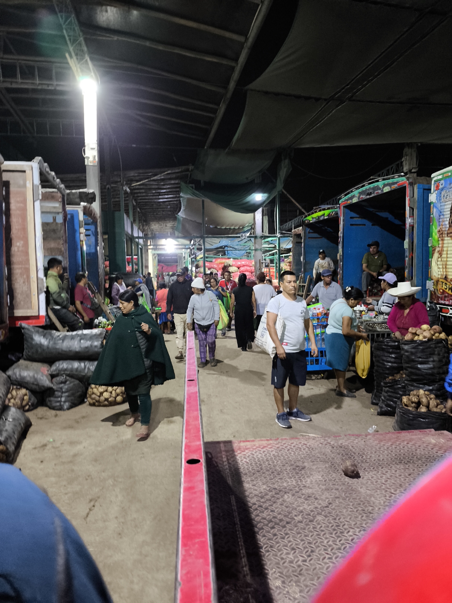 Morning market activity documented in Trujillo, Peru