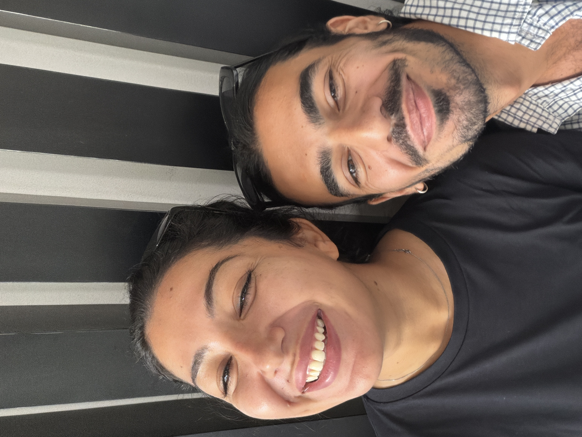 Couple takes late-night selfie in Mengwi, Indonesia