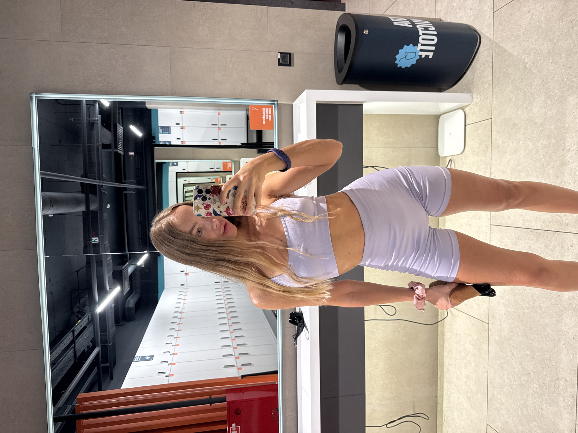 Selfie series at a Reutov gym, locker room to elevator