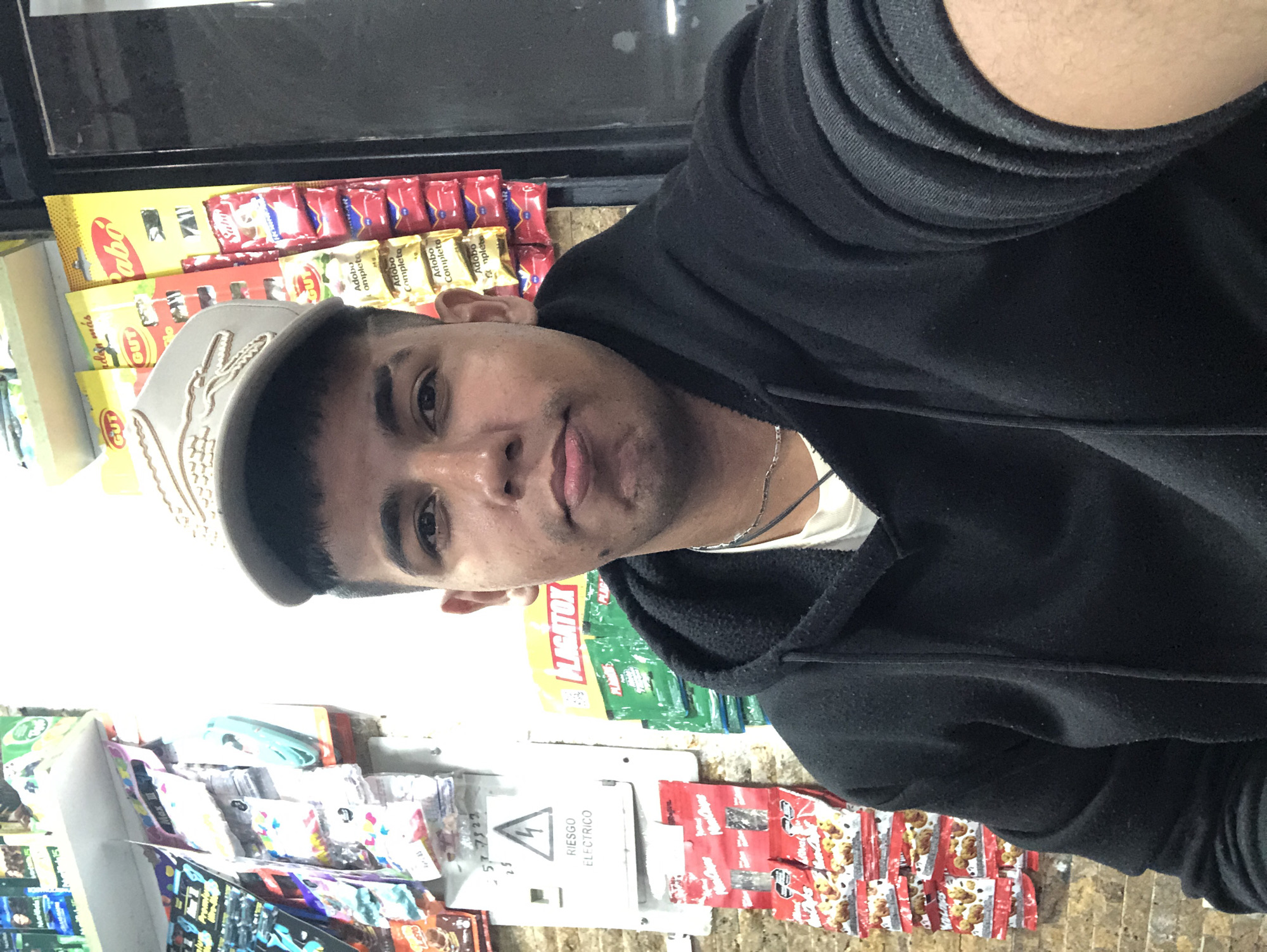 Young man documented in Juan Griego shop early morning