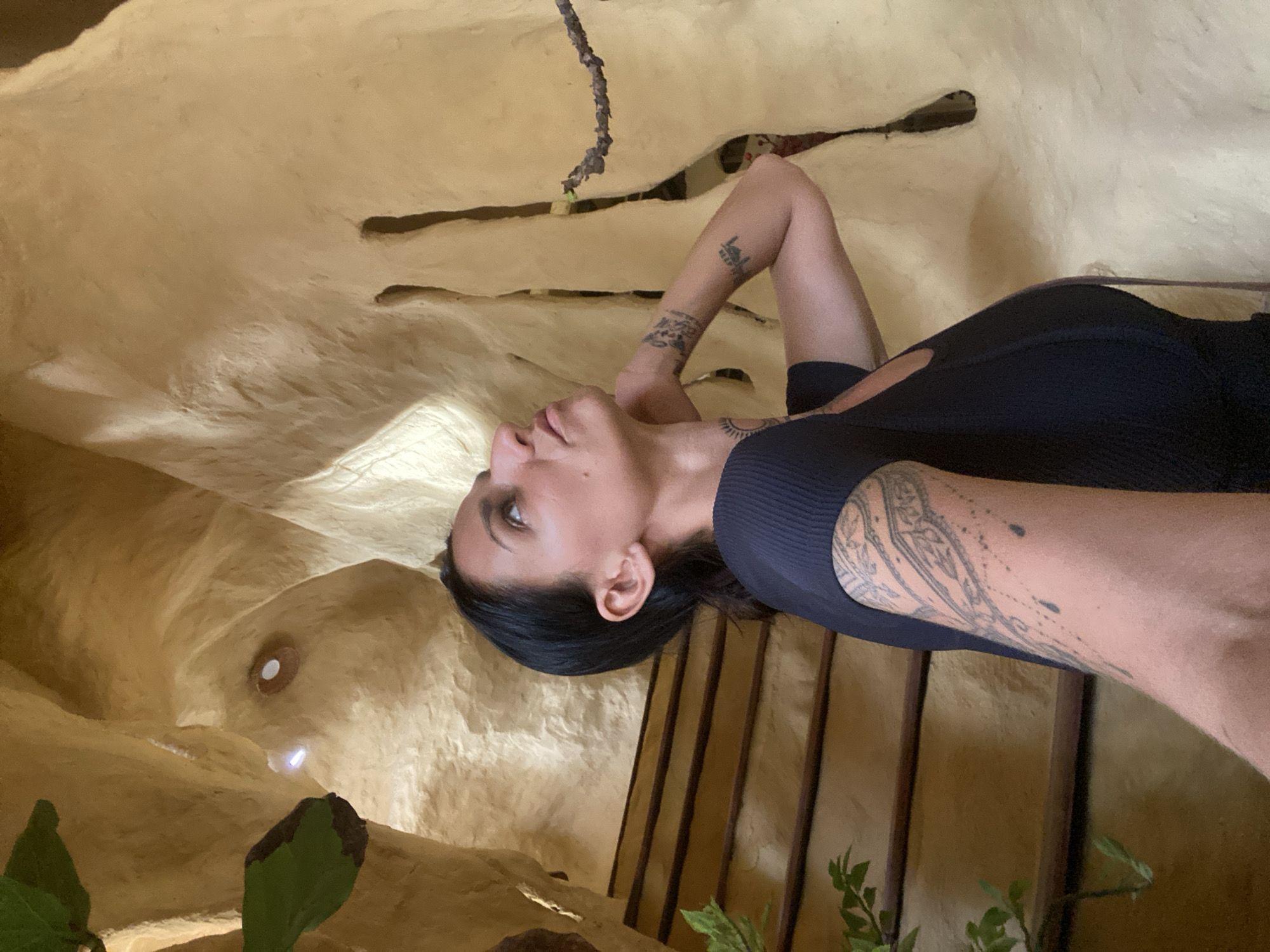 Hanging out at a quirky cave-style café in Mũi Né