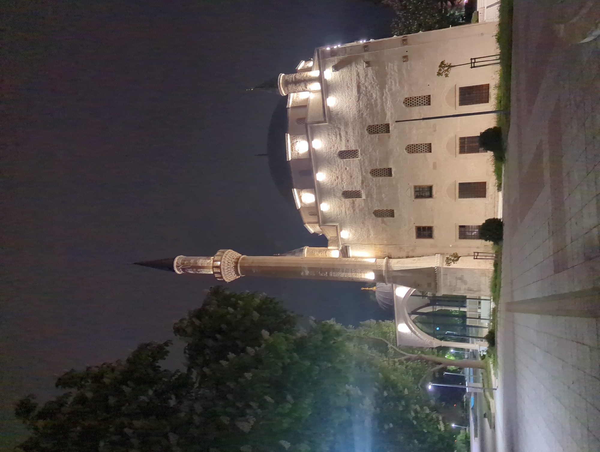 Evening stroll documents illuminated historic Razgrad landmarks