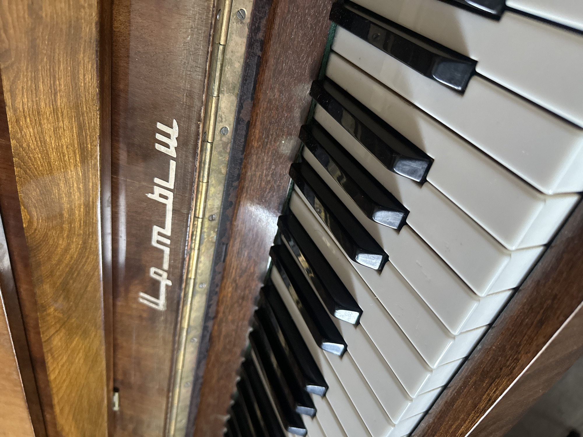 Up-close look at a Shtyl upright piano being played in Orenburg