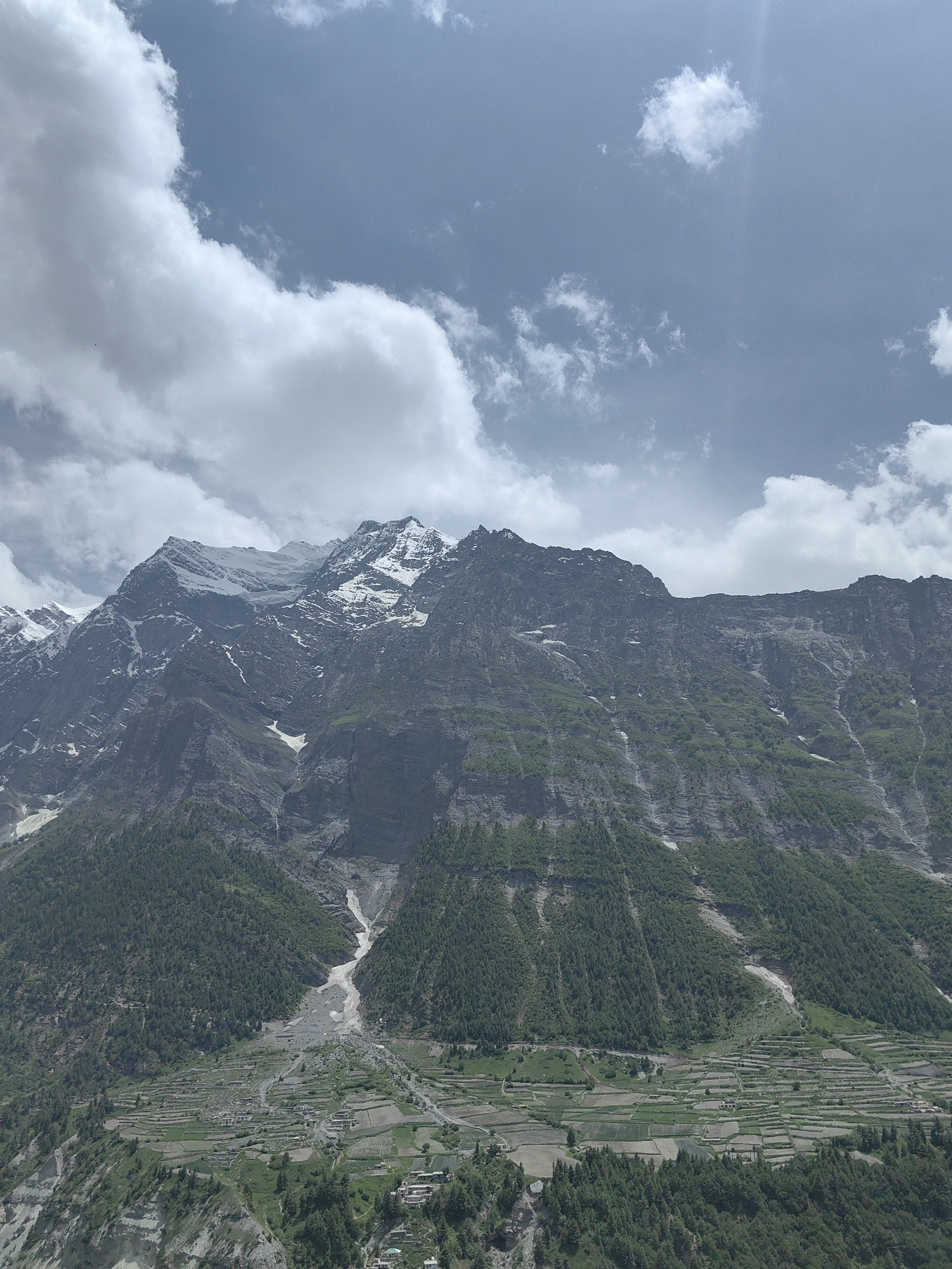 Gondhla village: fort, wildflowers, and Himalayan peaks