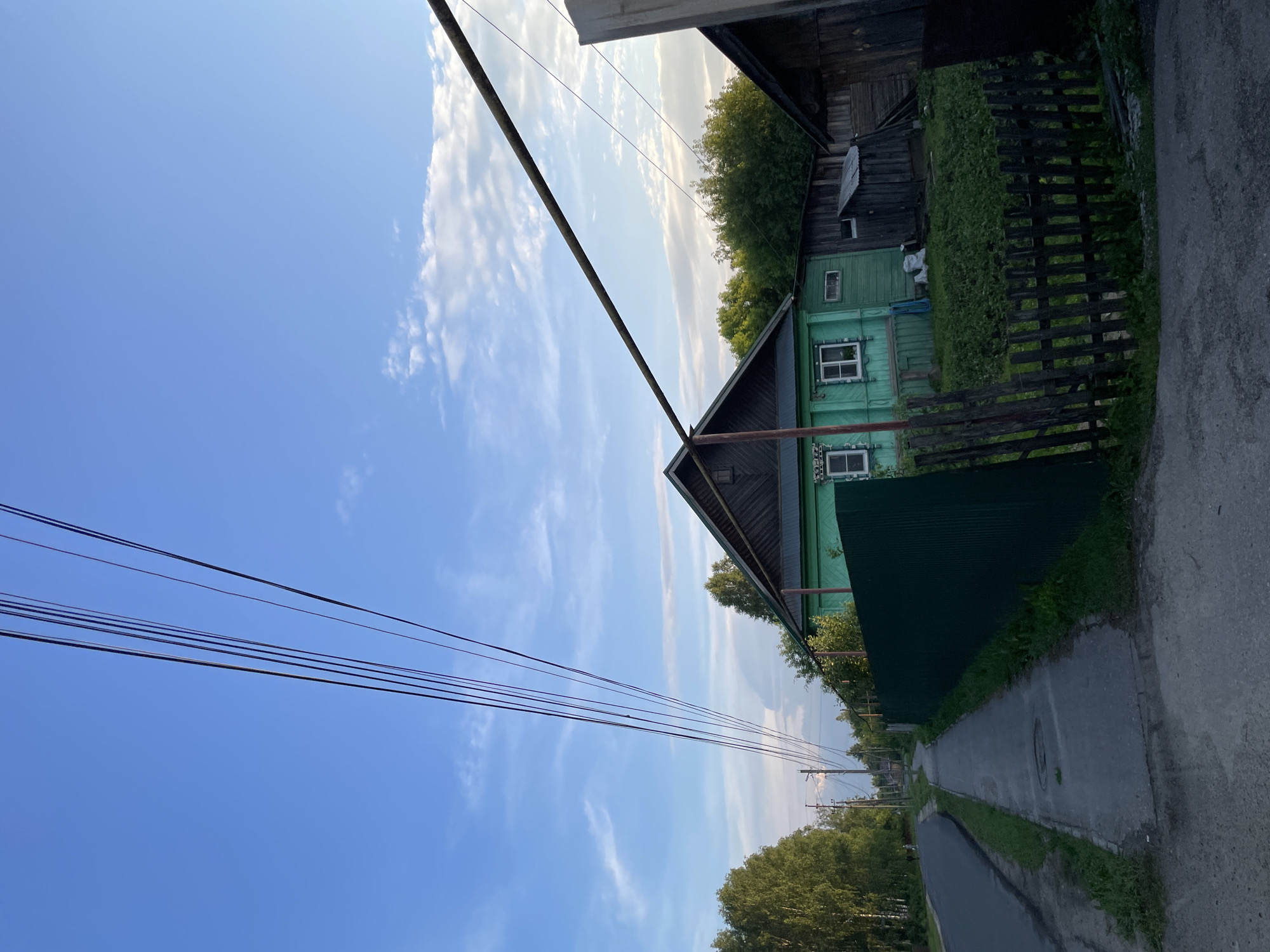 Evening stroll through the streets of rural Sukhobezvodnoye, Russia
