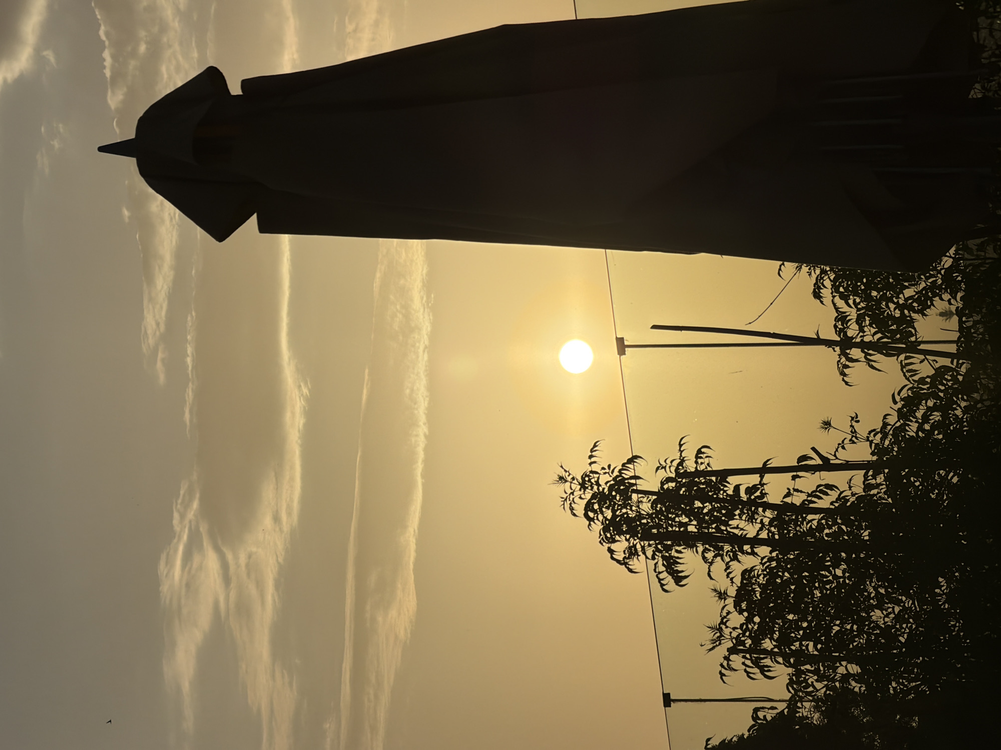 Sunset silhouette captured in Marrakesh, Morocco