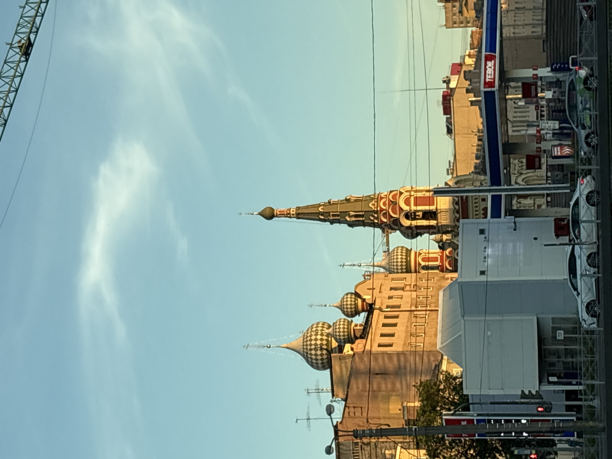St. Petersburg church architecture, two angles, summer afternoon