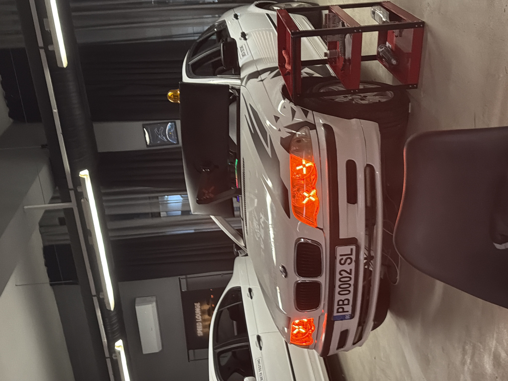 Modified BMW spotted at automotive workshop in Plovdiv