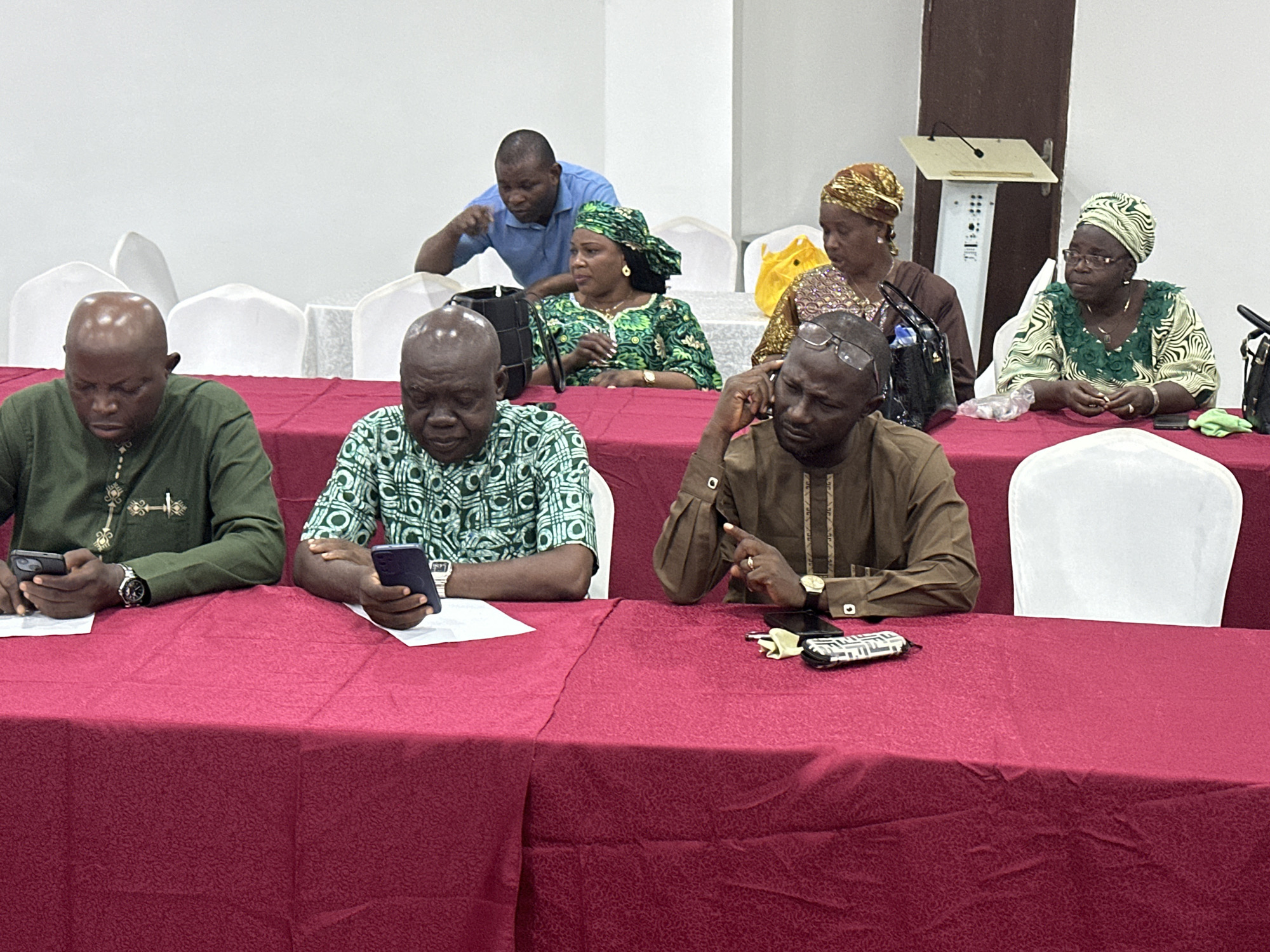 Formal gathering underway at a conference venue in Abuja