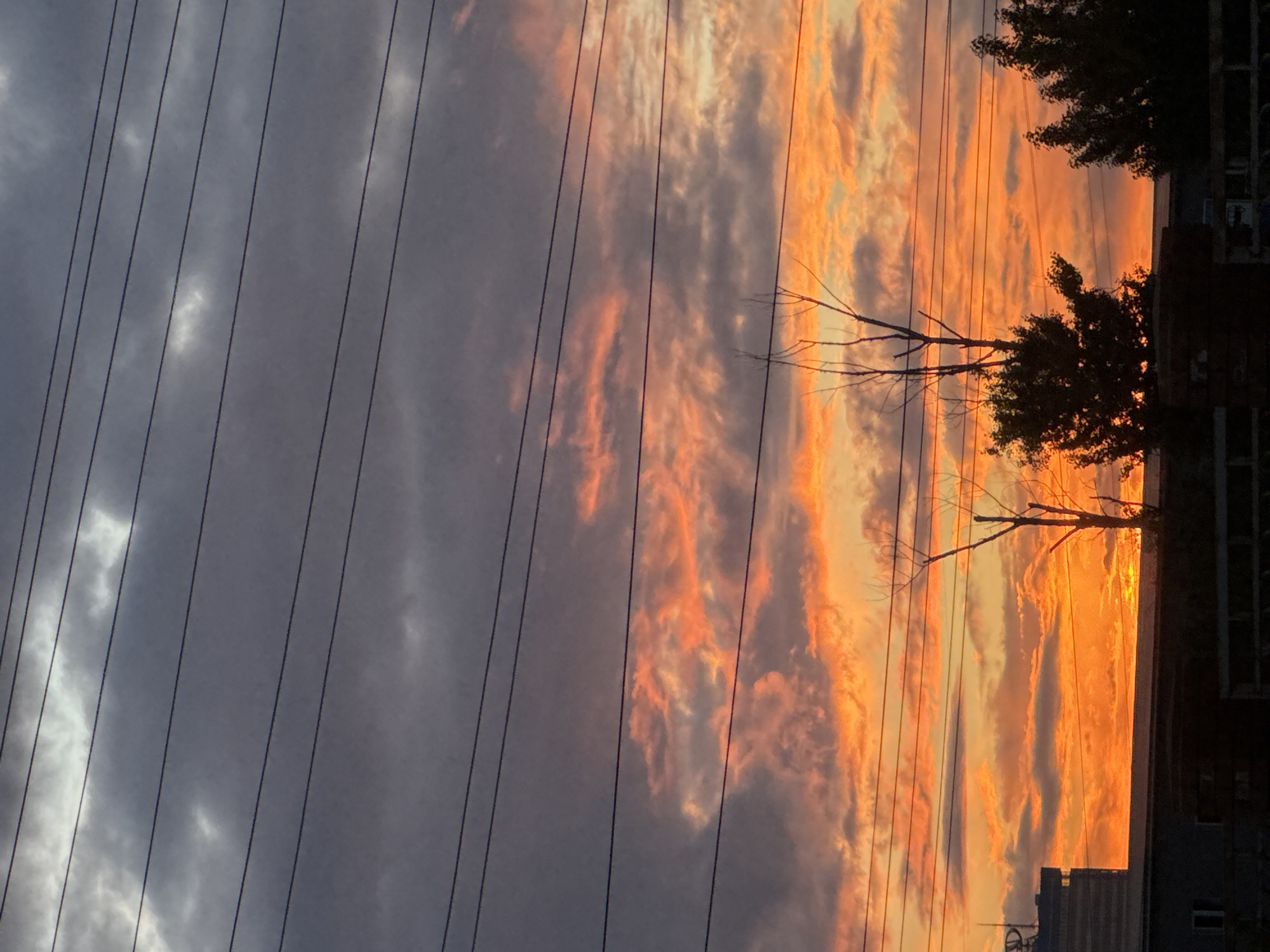 Dramatic sunset draws multiple witnesses to waterfront area