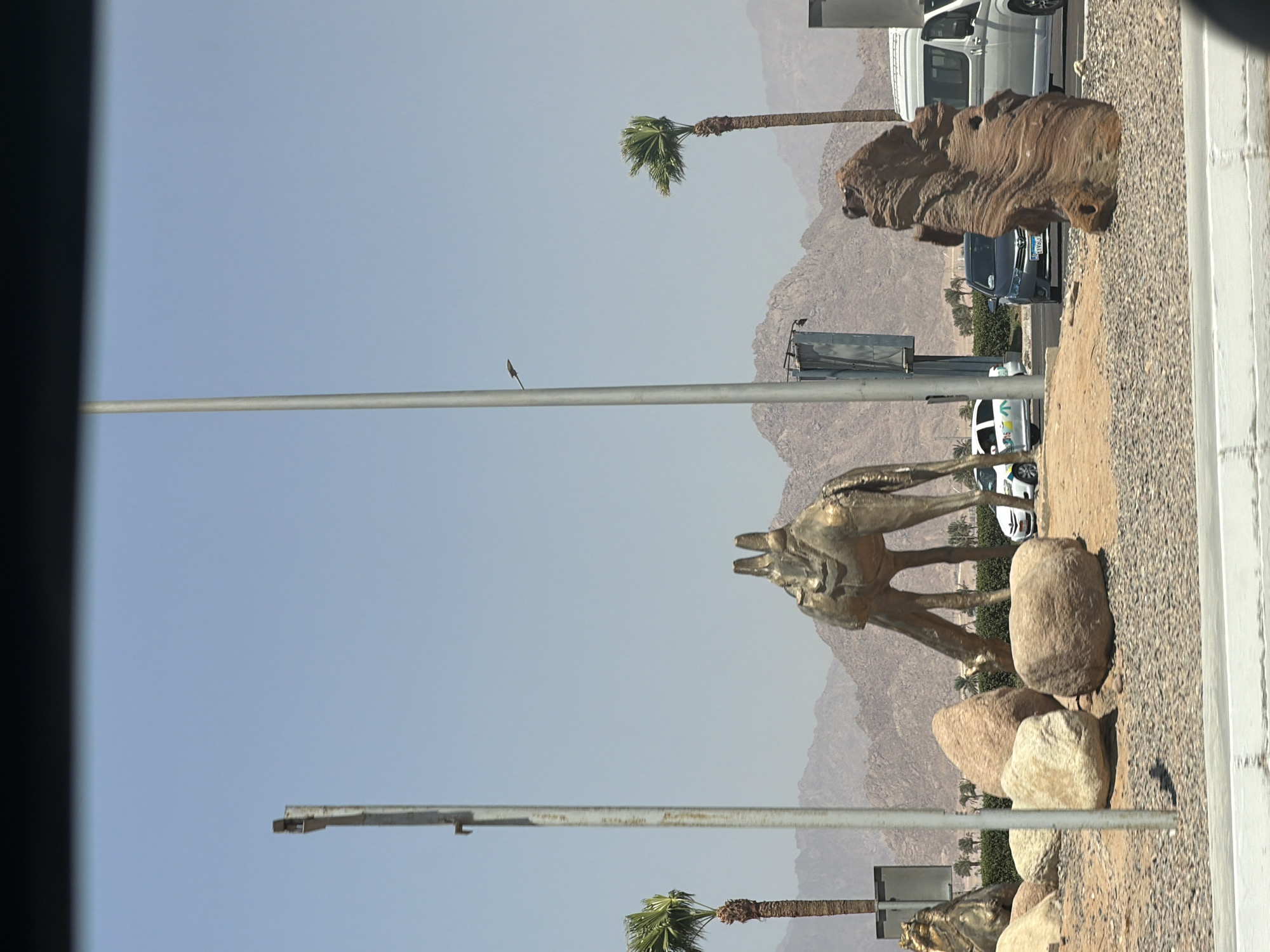 Sharm El Sheikh streets, landmarks, and desert landscape on a clear morning