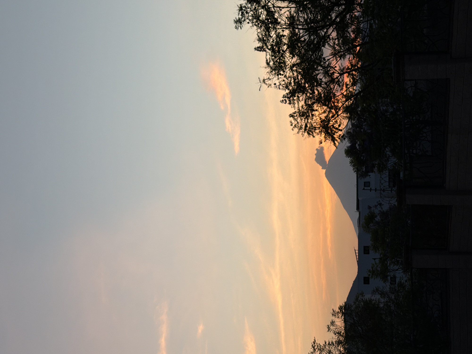 Evening life captured in Santa Clara Ocoyucan during sunset