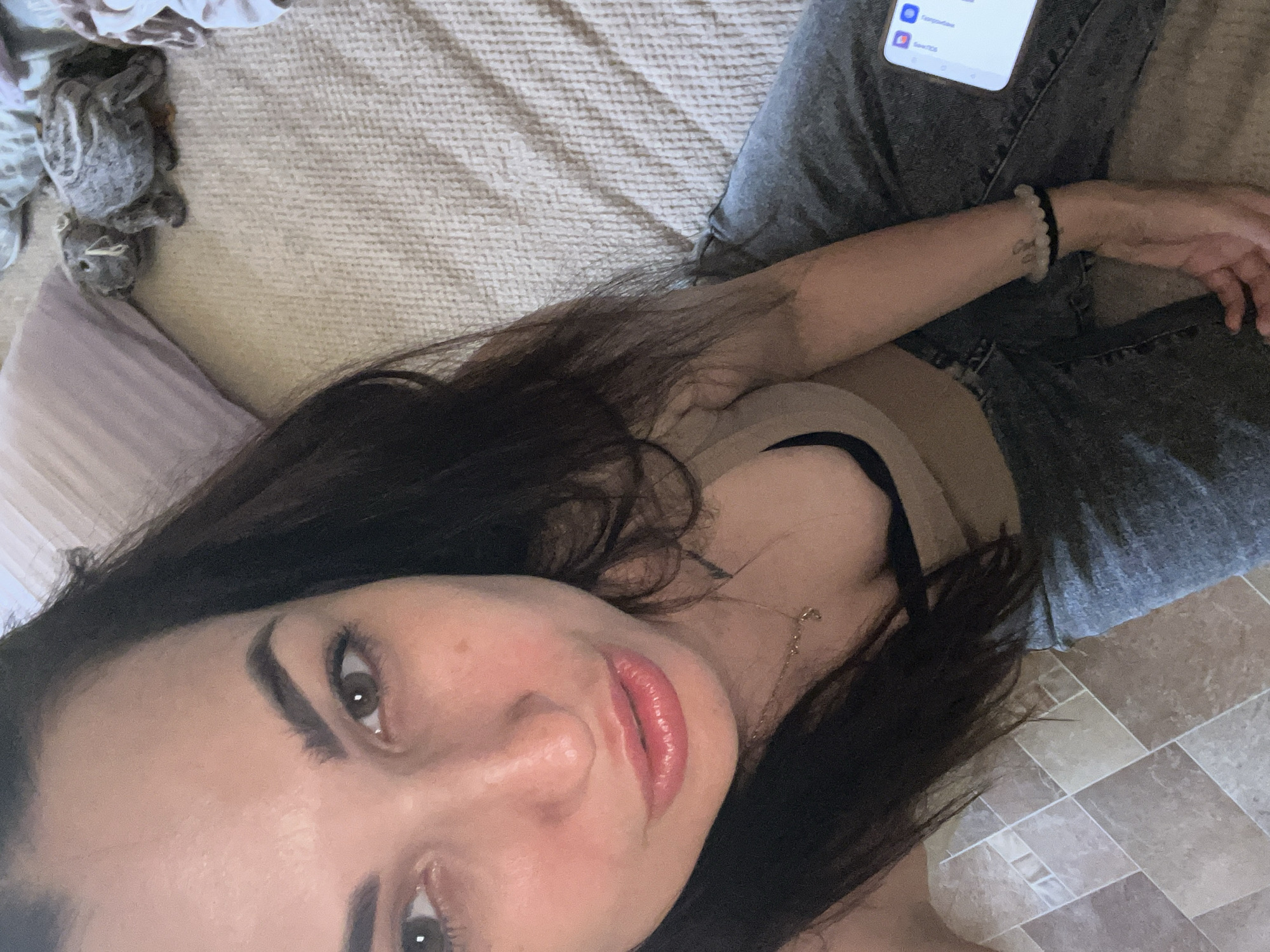 Morning family moments: woman and child in bedroom activities