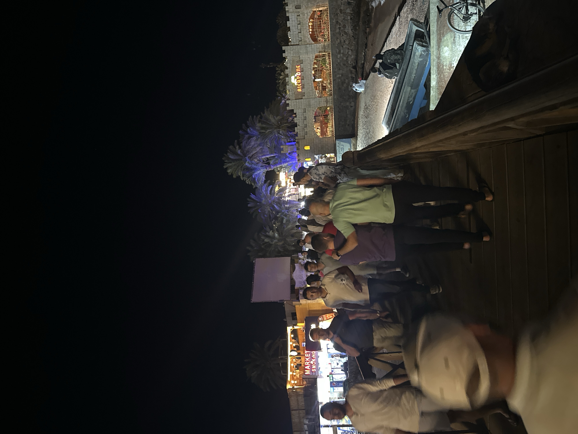 Evening tourism activity documented across Dahab Egypt streets beaches