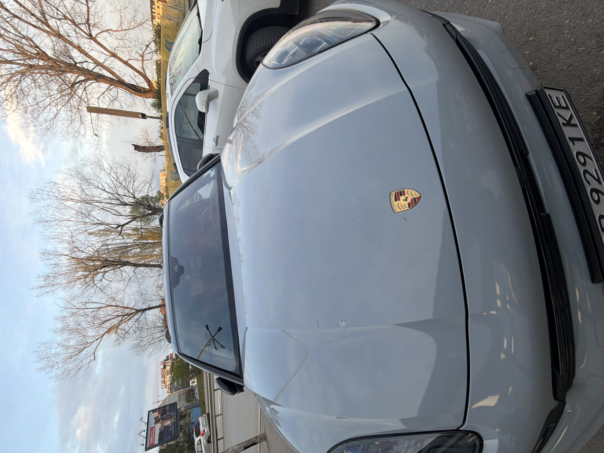 Porsche SUV and ornate lion statue observed in Sofia