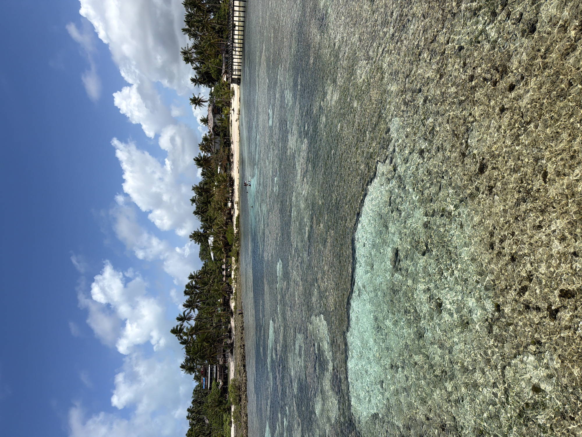 Tropical beach scene documented in General Luna, Philippines