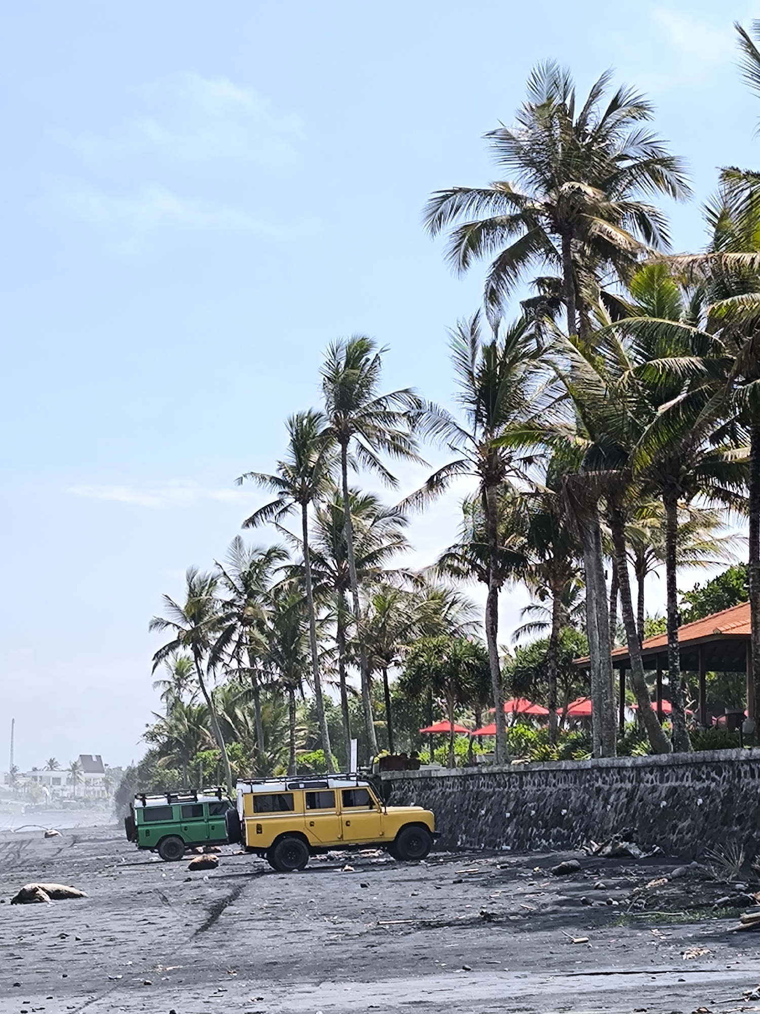 Early morning coastal scenes documented in Selemadeg Timur, Indonesia