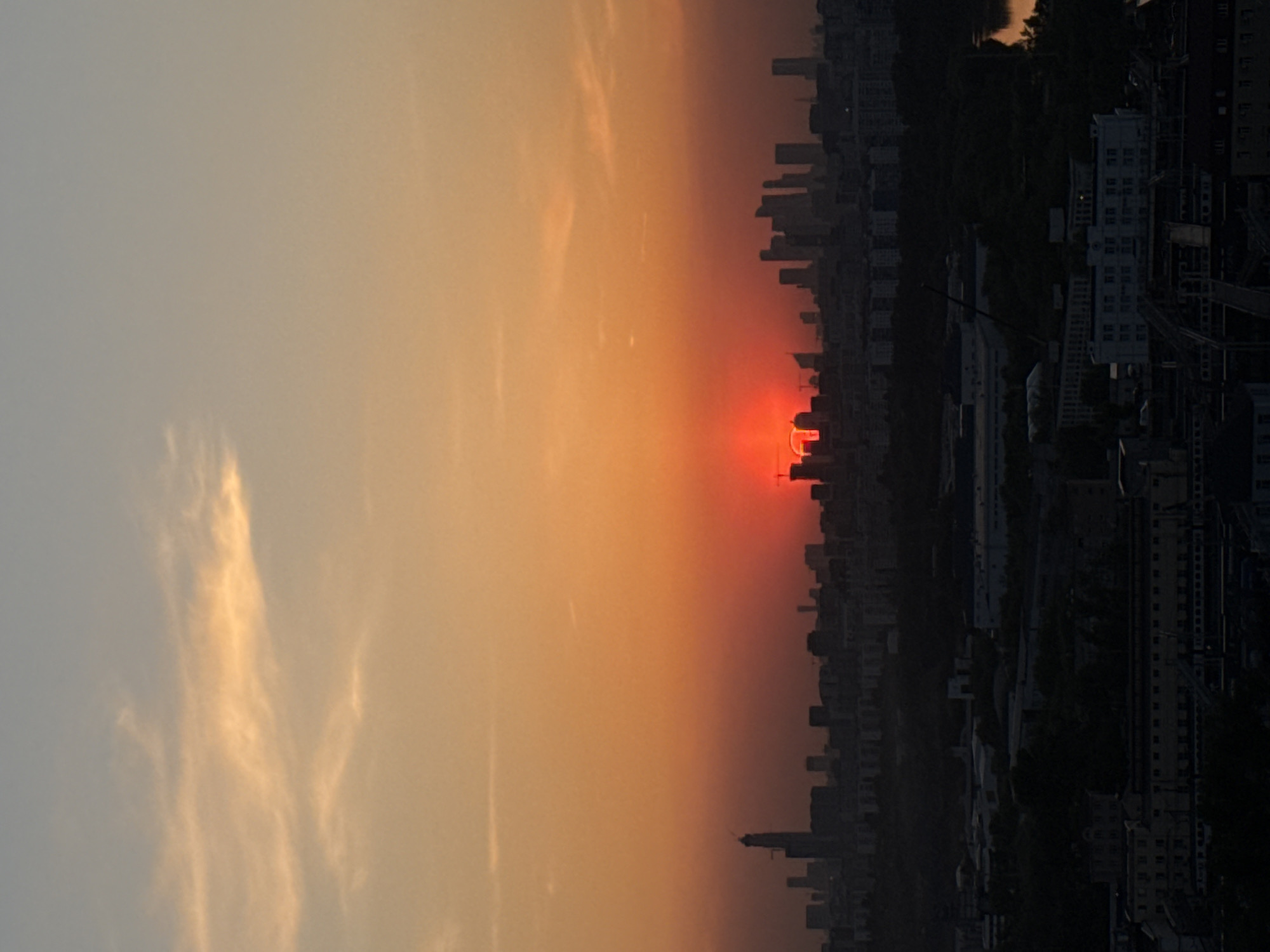Sunset observed over Moscow skyline May 19, 2026