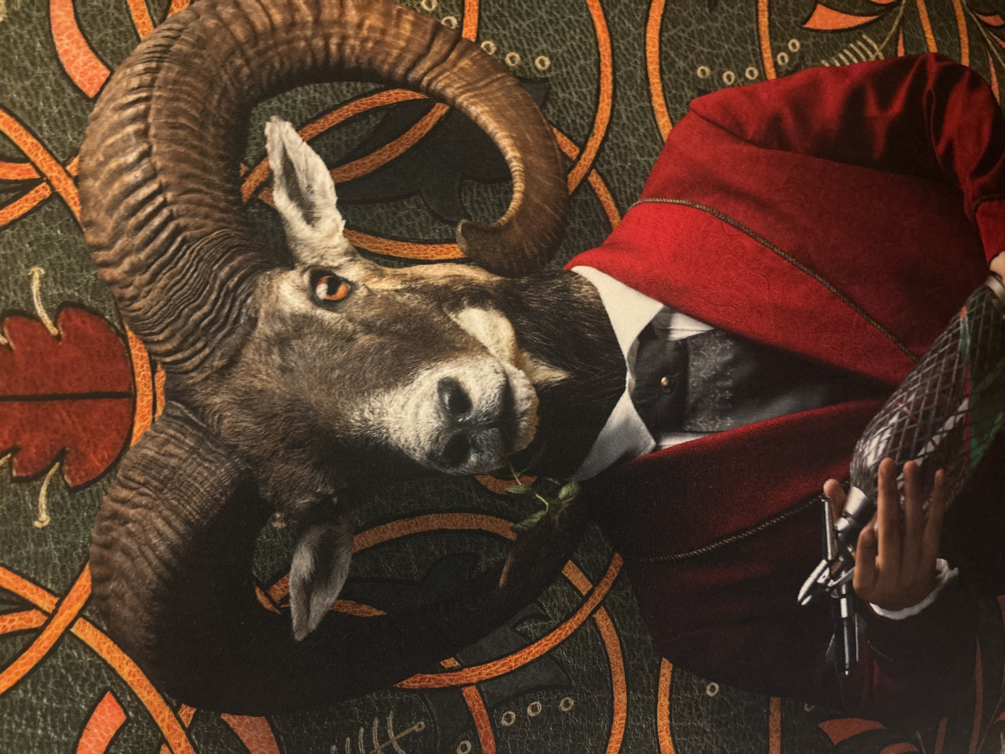 Artistic Installation Featuring Taxidermy and Vintage Decor Elements Documented
