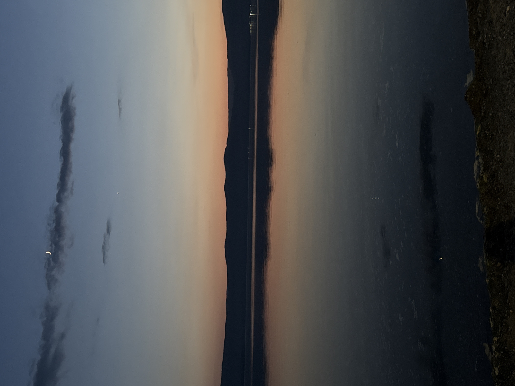 Witness captures twilight eclipse and evening scenes at Lake Turgoyak