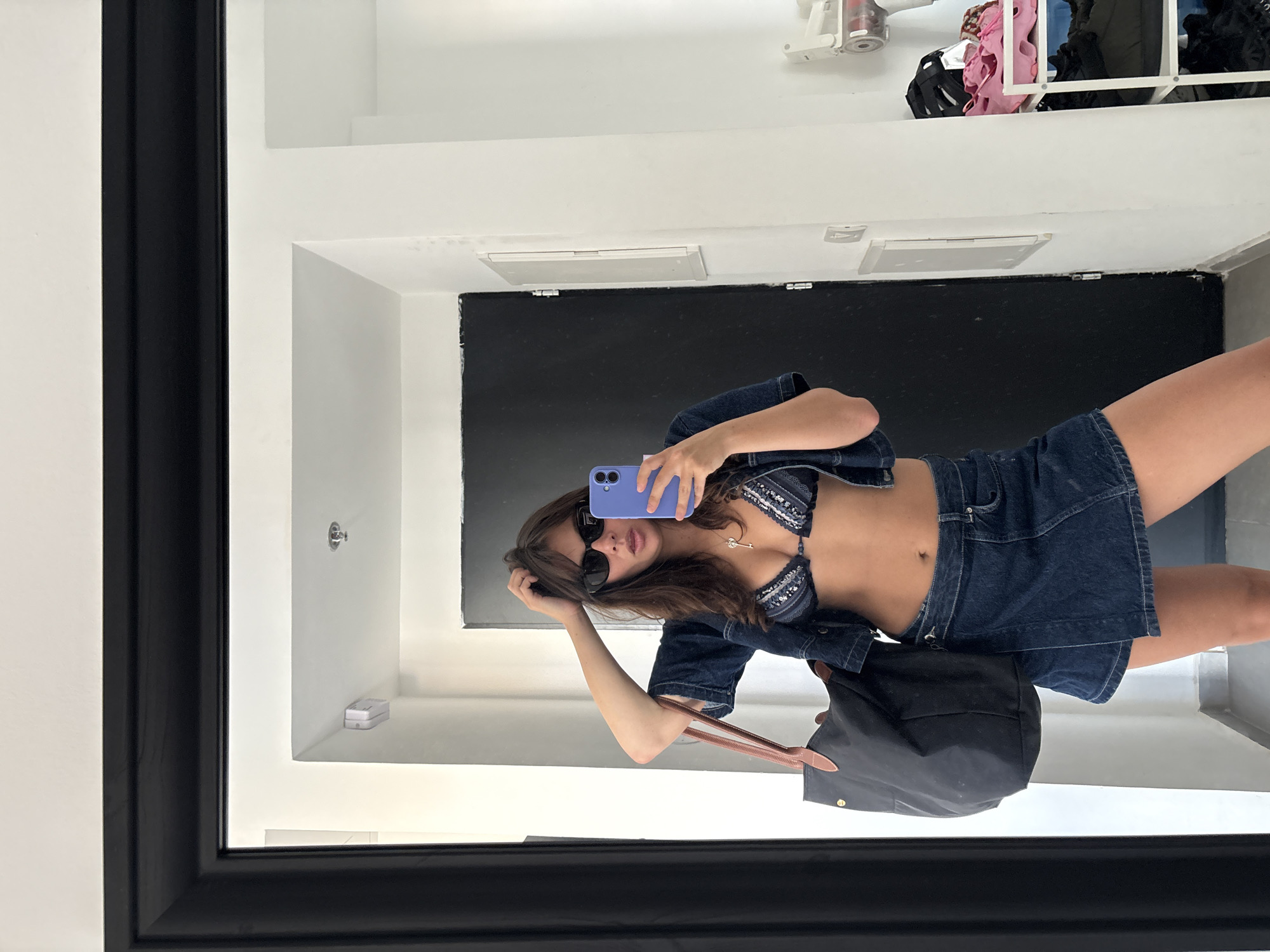 White peonies and denim: a Tel Aviv afternoon at home and out