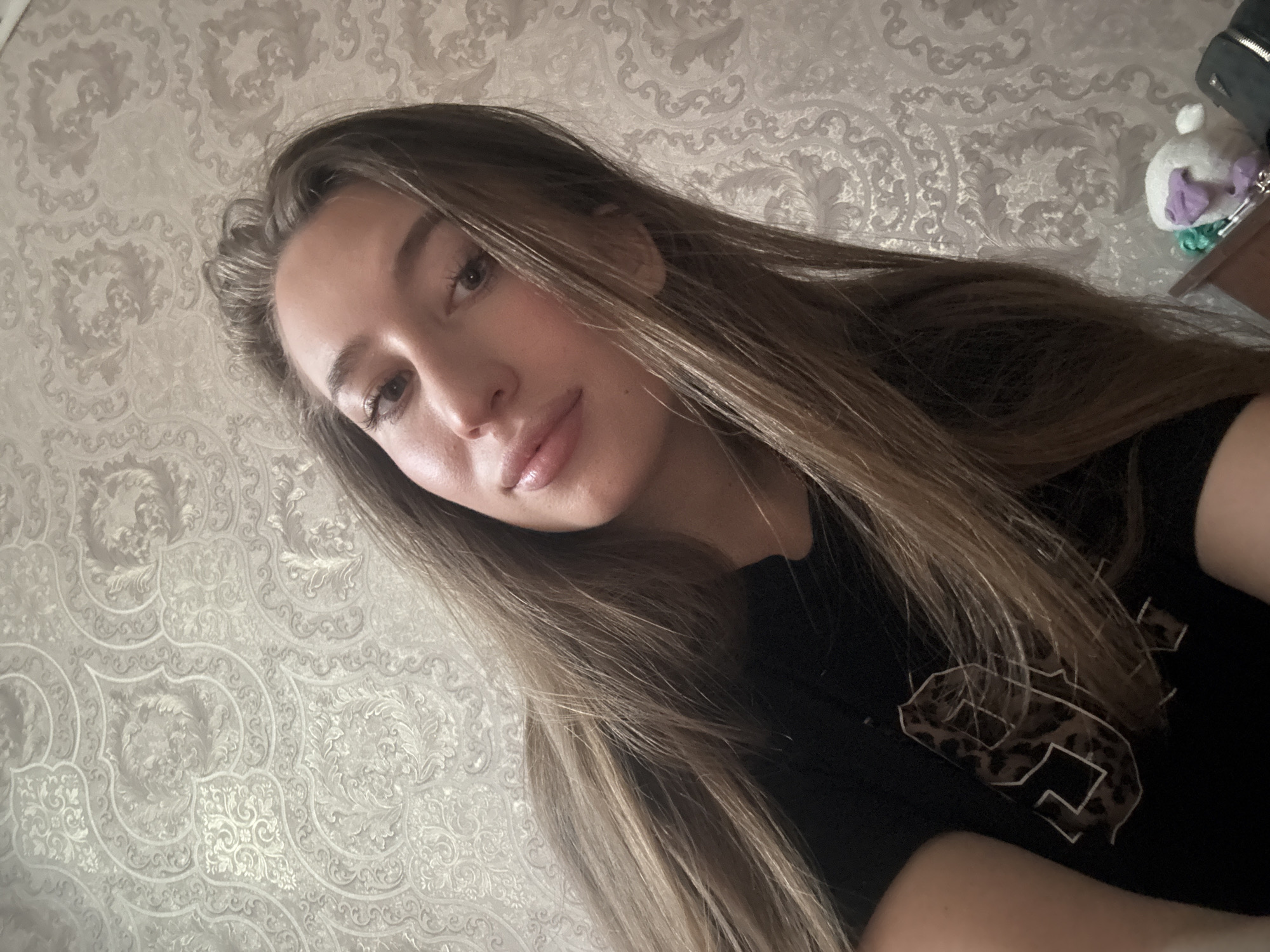 Woman photographed indoors in Pokotylivka, Ukraine