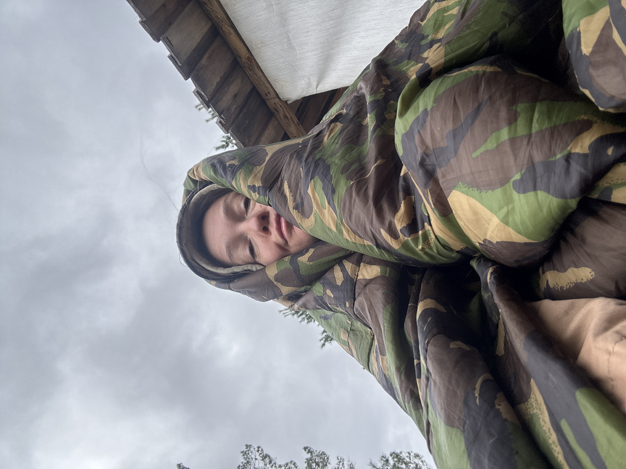 Family camping expedition documented in Vekoshinka, Russia