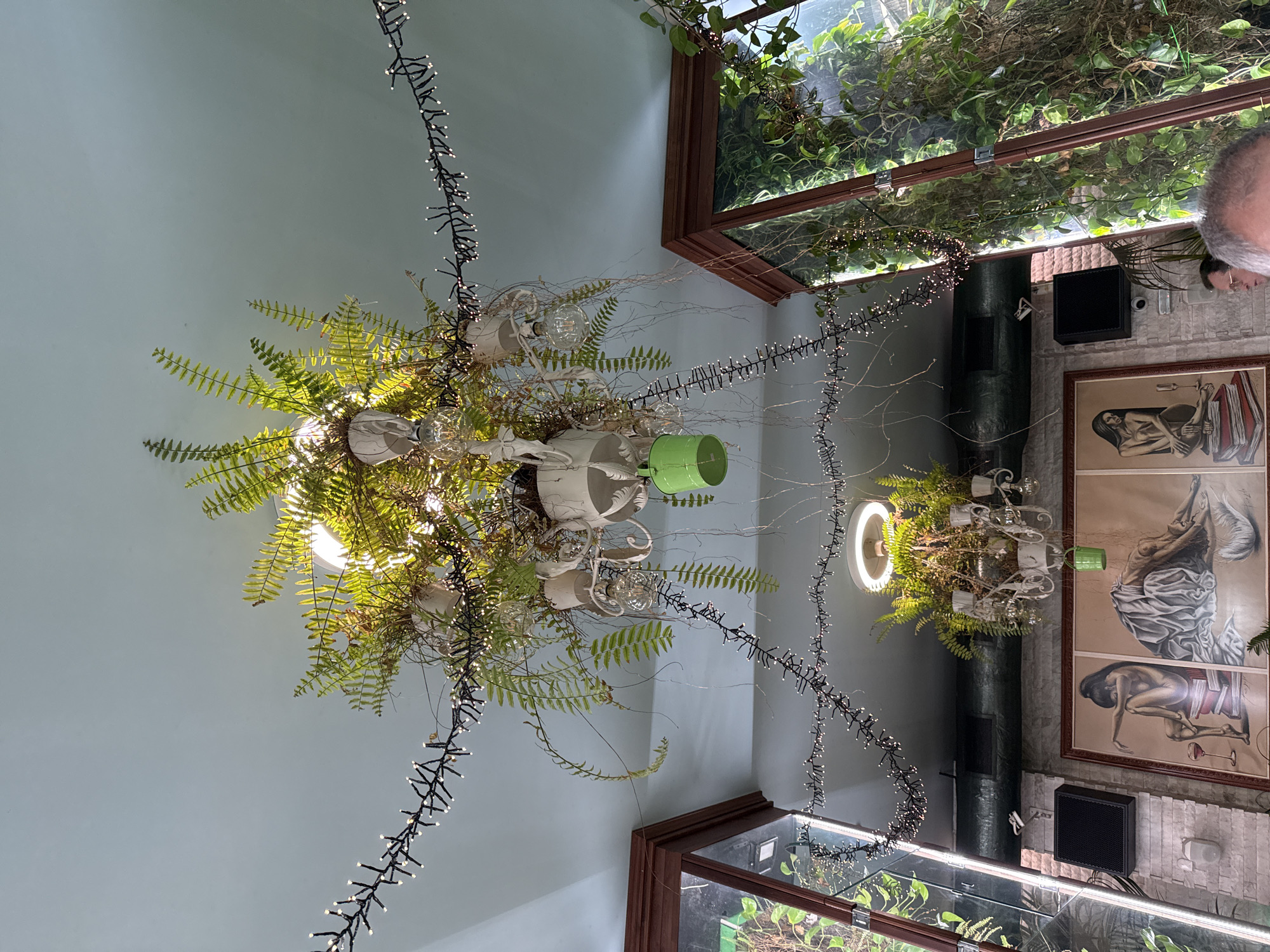 Teacup chandeliers spotted in Sofia interior design