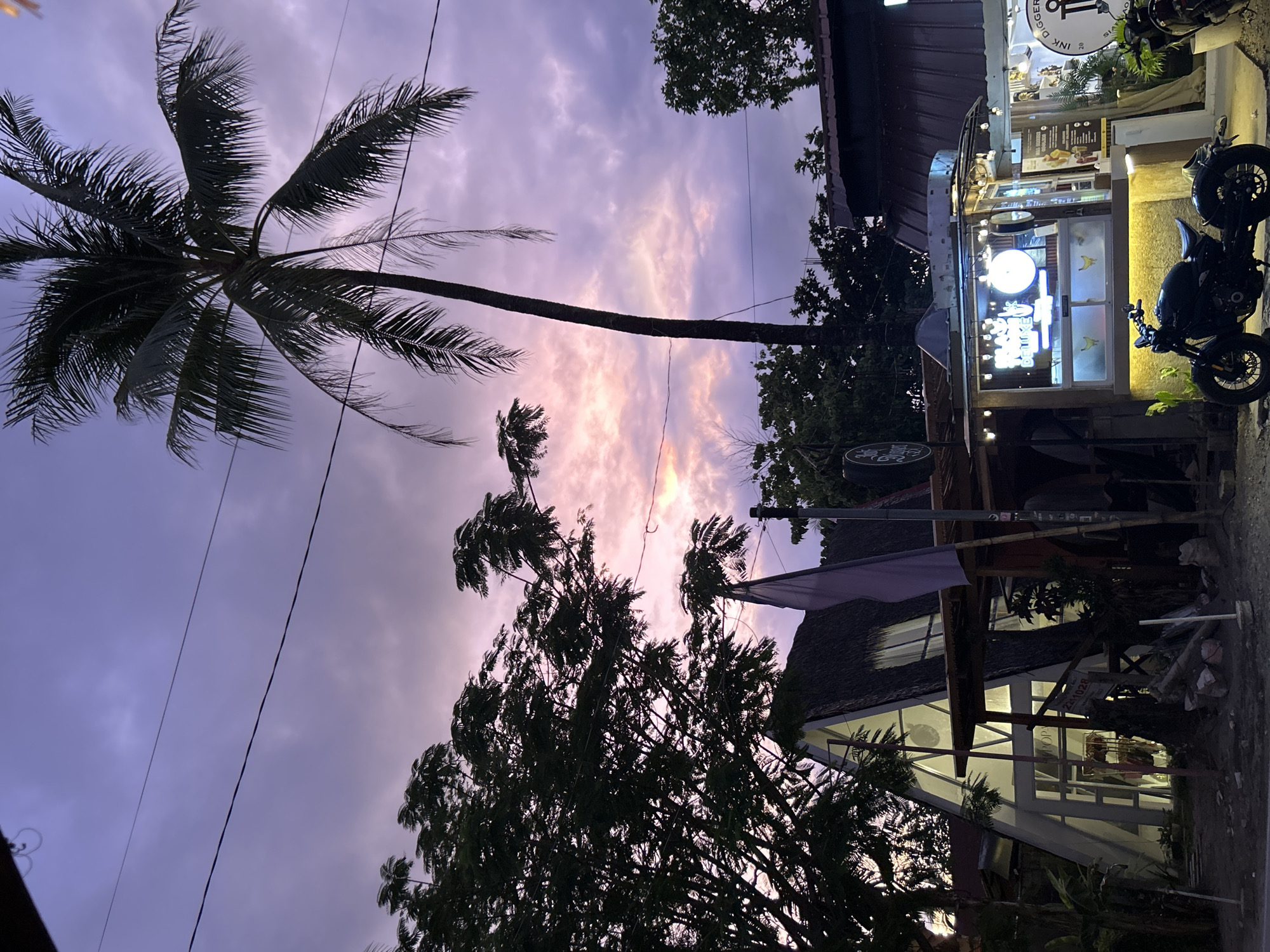 Evening street scenes captured in General Luna, Philippines