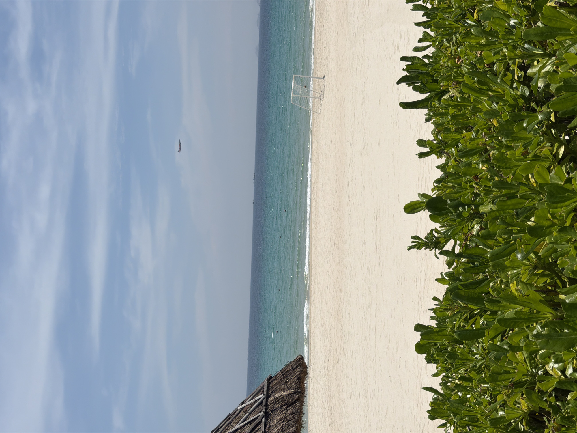 Tropical beach and resort grounds in Cam Lam, Vietnam
