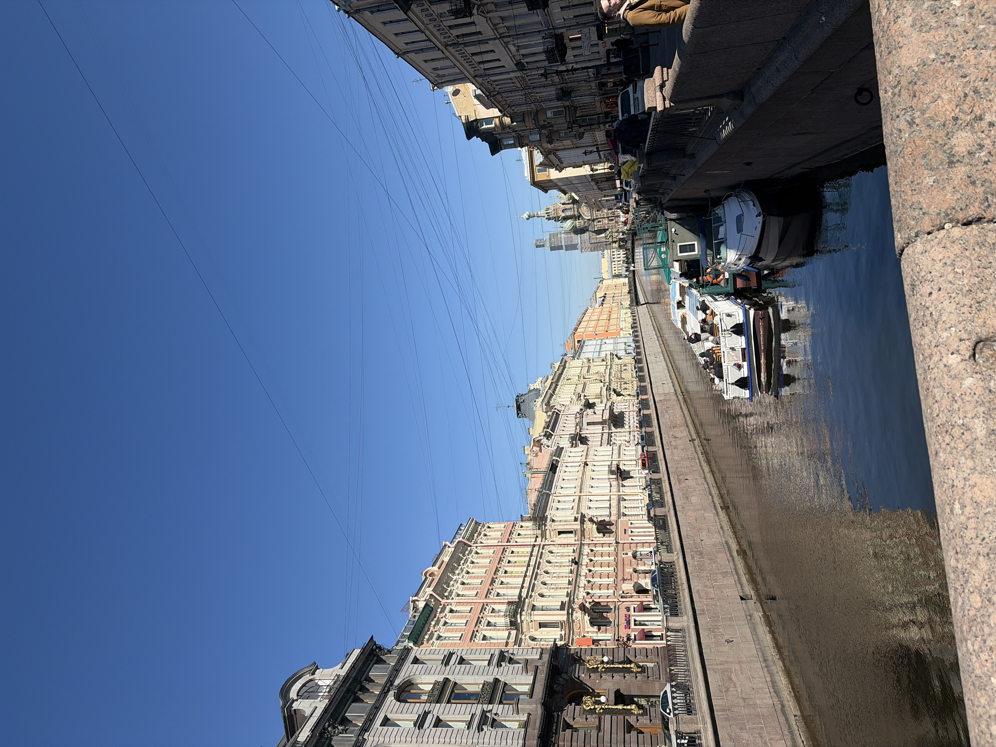Saint Petersburg's historic architecture photographed during morning hours