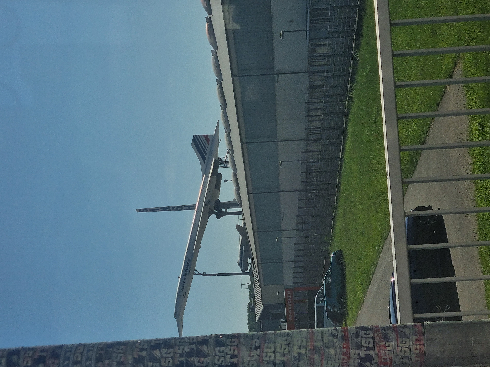 Visitor tours Auto & Technik Museum Sinsheim, photographs Concorde exhibit