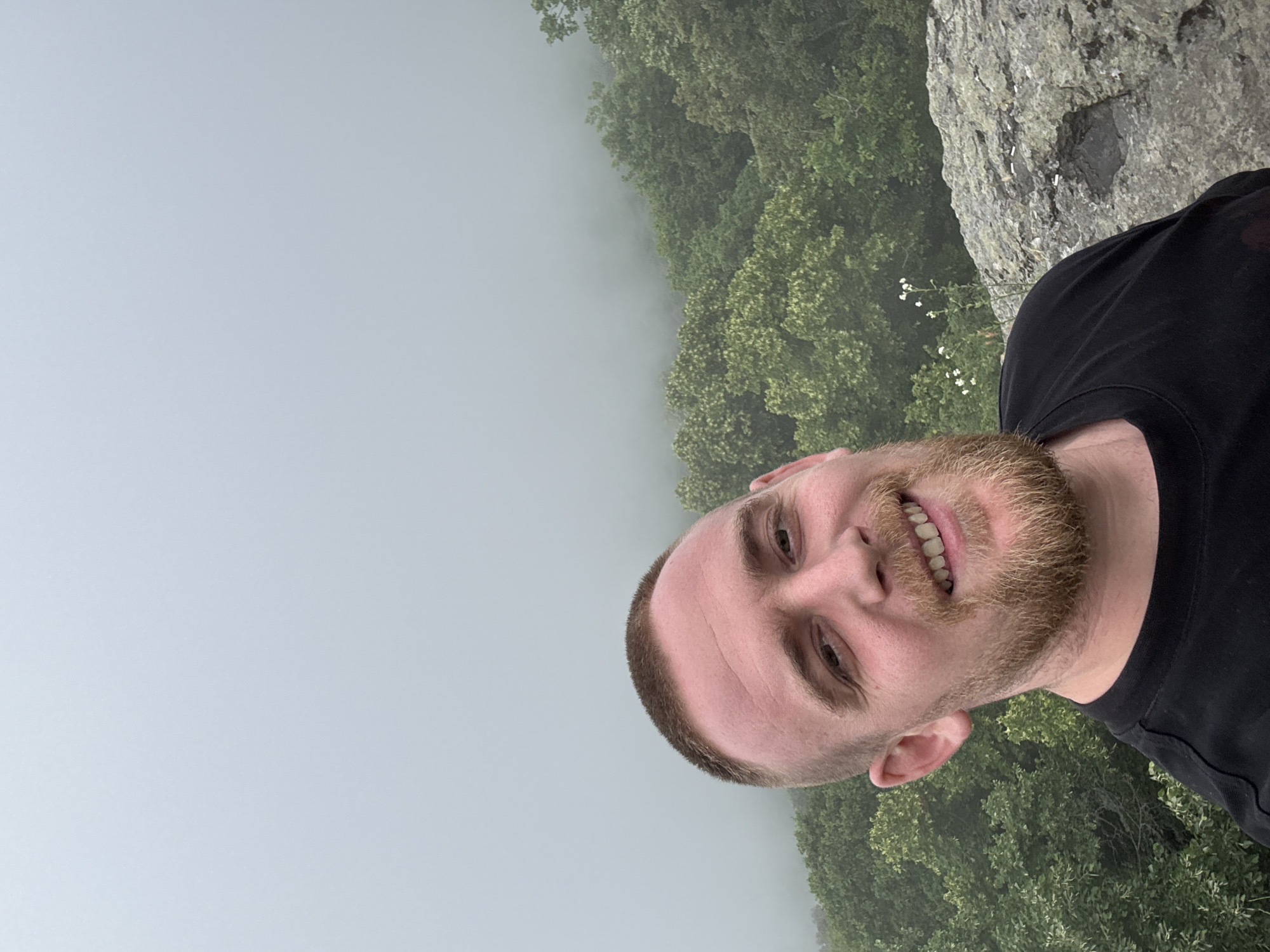 Hiker documents misty forest trails near Sozopol, Bulgaria