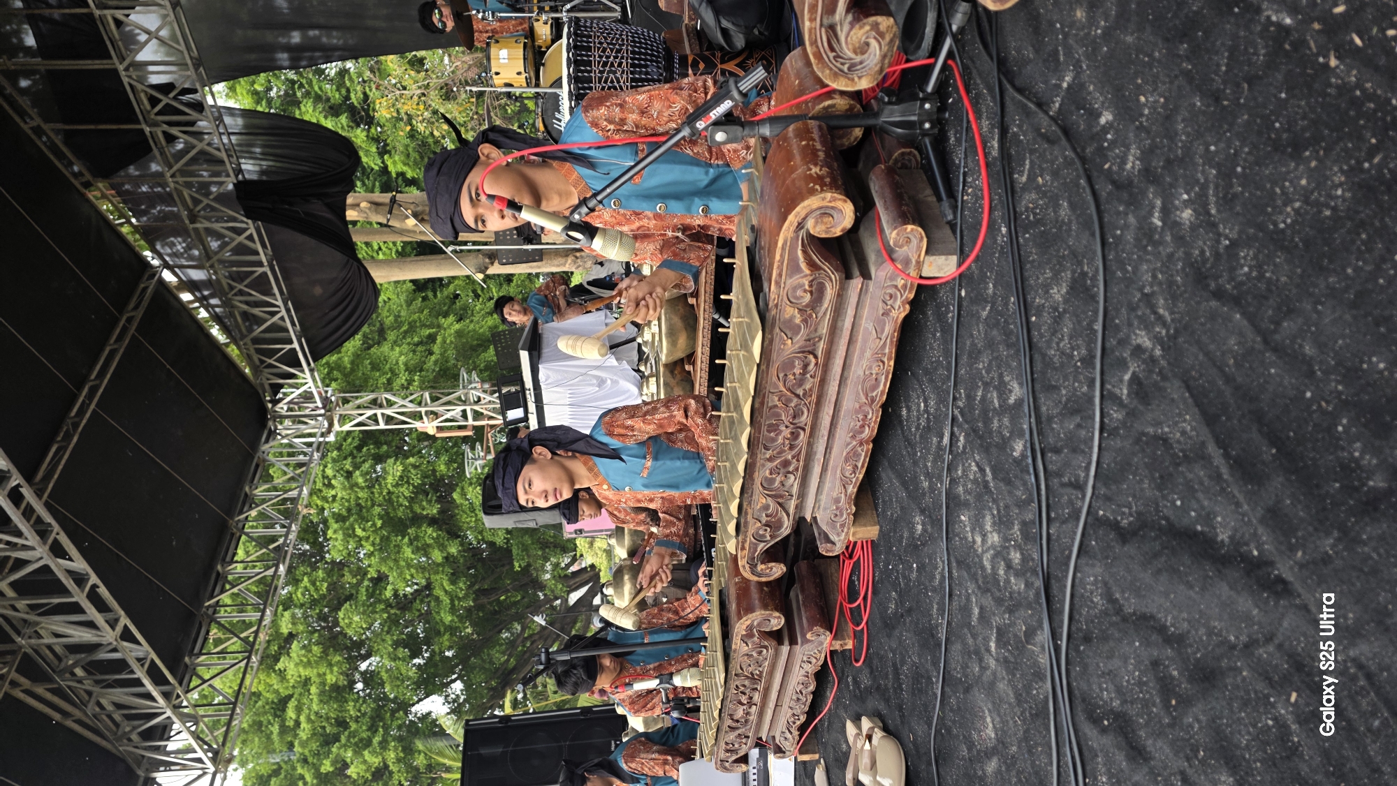 Live Gamelan performance with full AV crew, Kecamatan Pati