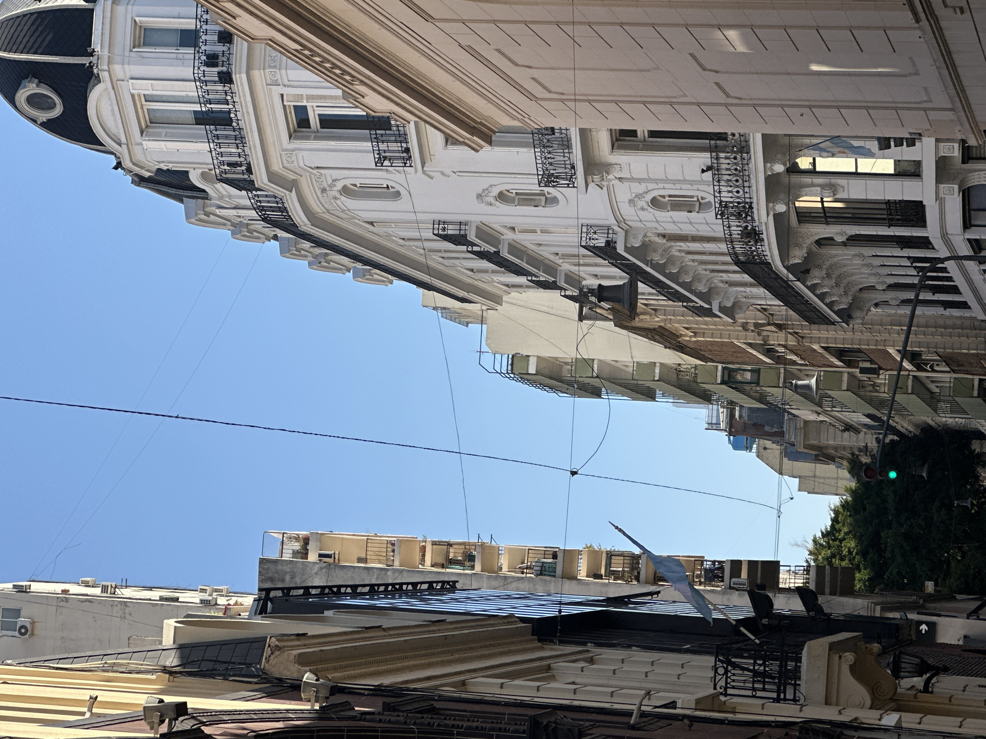 Street-level urban snapshots on a clear sunny afternoon