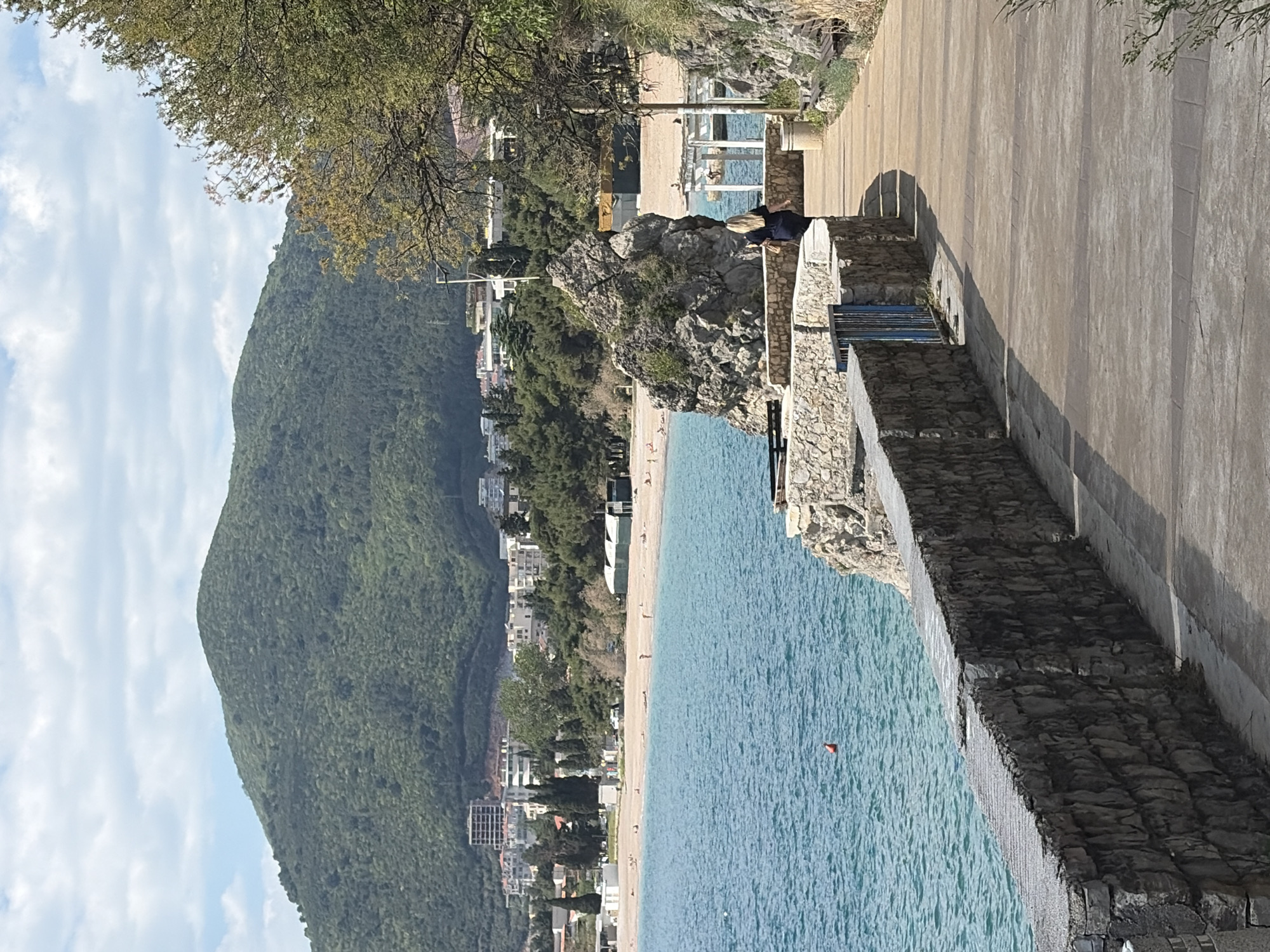 Coastal views captured in Budva, Montenegro beach area