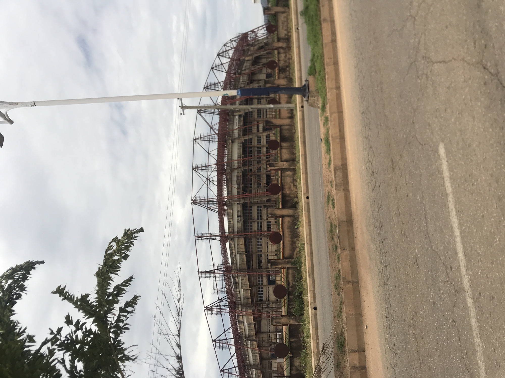 Stadium documented under overcast skies in Nigeria