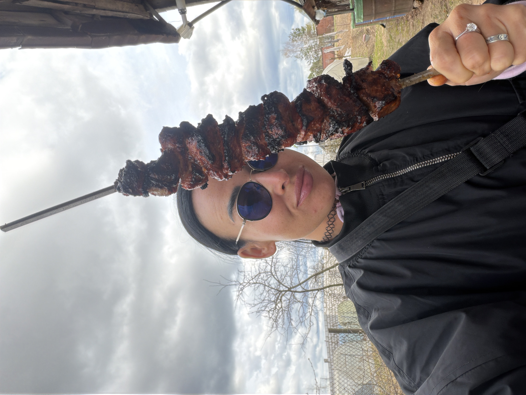 Cemetery visit and outdoor fire observed in Бронница, Russia