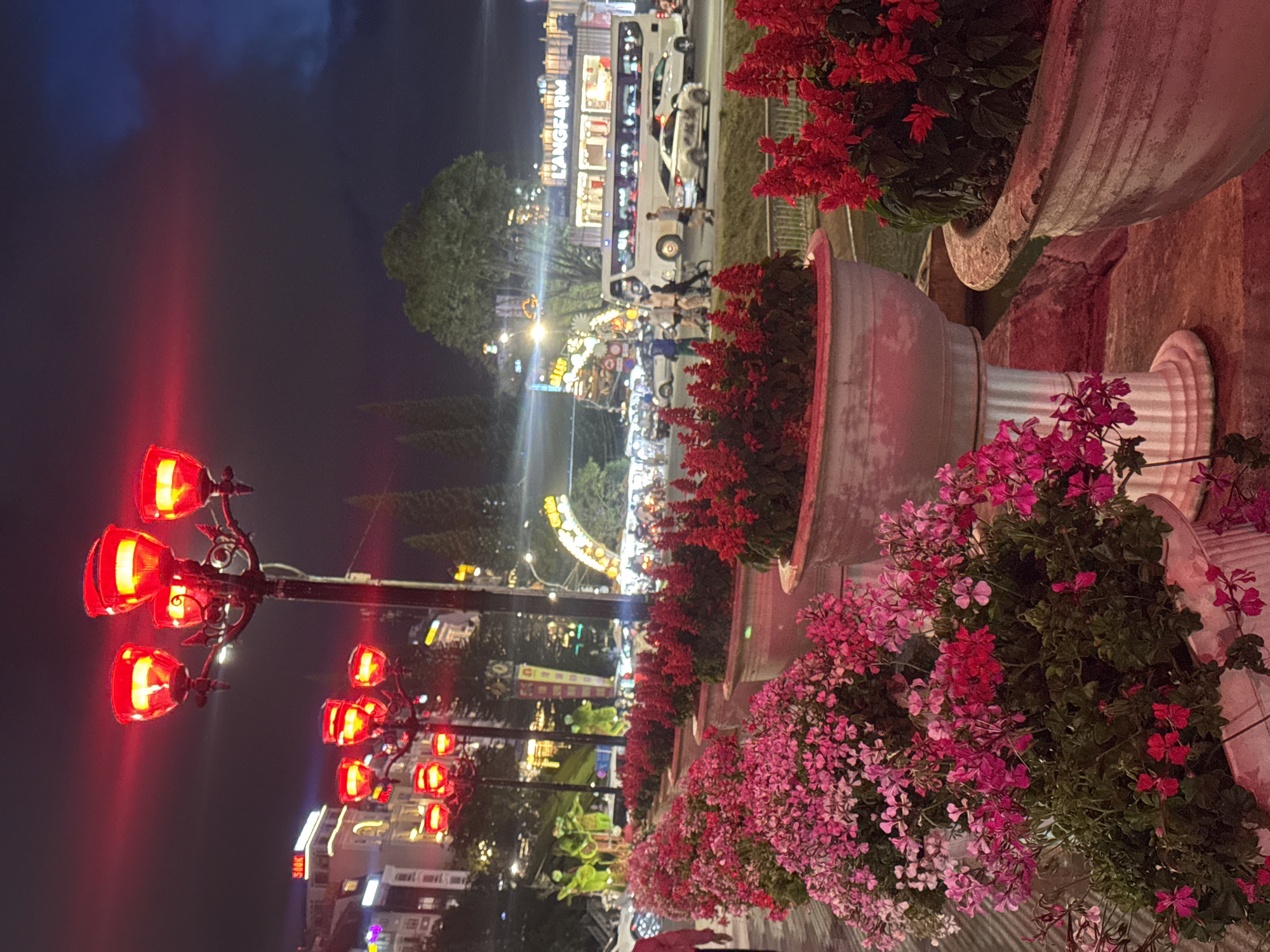 Evening street scenes documented in Da Lat, Vietnam